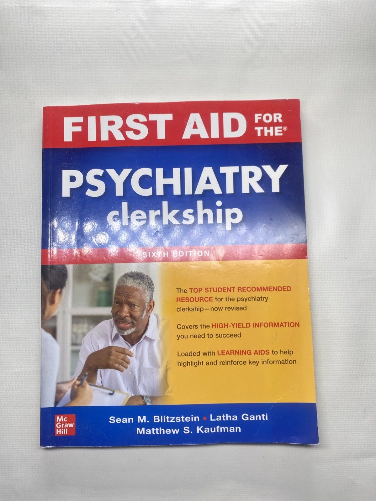 First Aid for the Psychiatry – Paperback, by Ganti Latha; Kaufman – Good