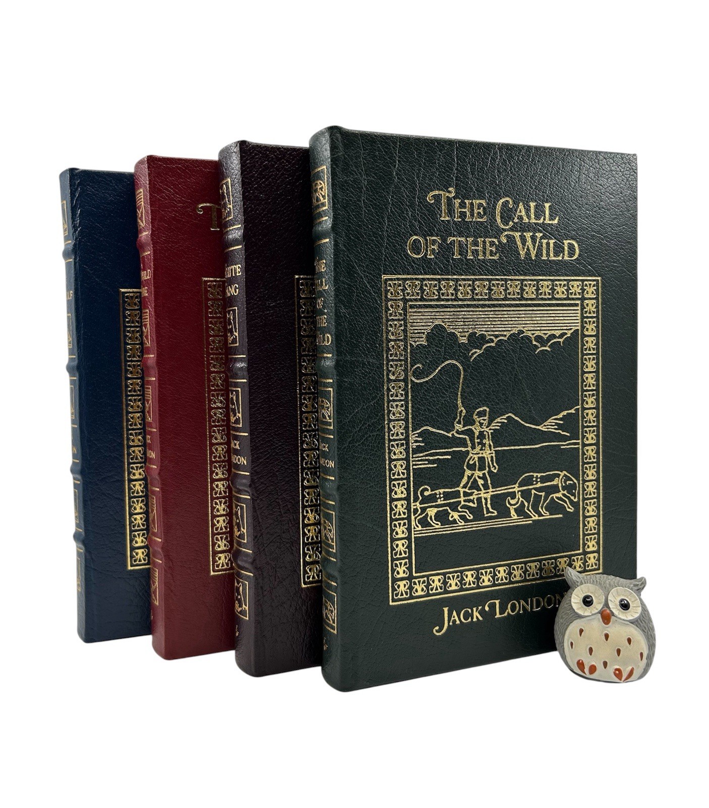 EASTON PRESS Jack London 4V Set The Call of the Wild White Fang Sea-Wolf Leather