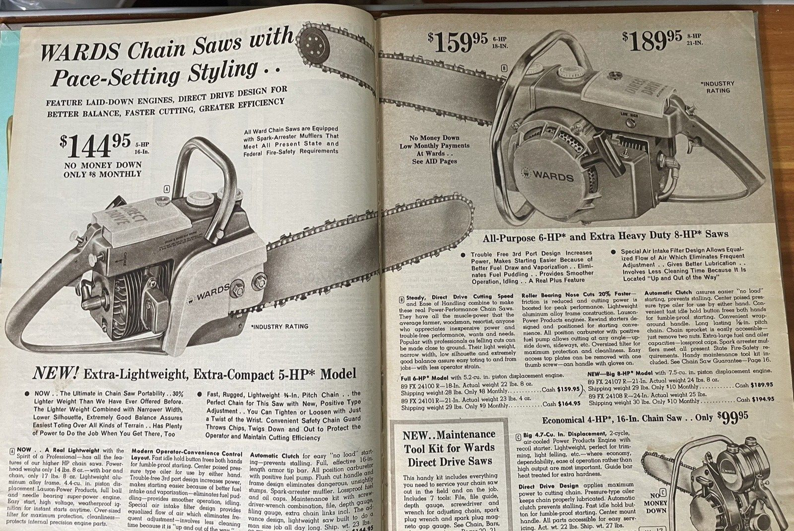 1966 Montgomery Ward Farm Catalog 180 Pages HARDCOVER Desk copy Tractors Saddles