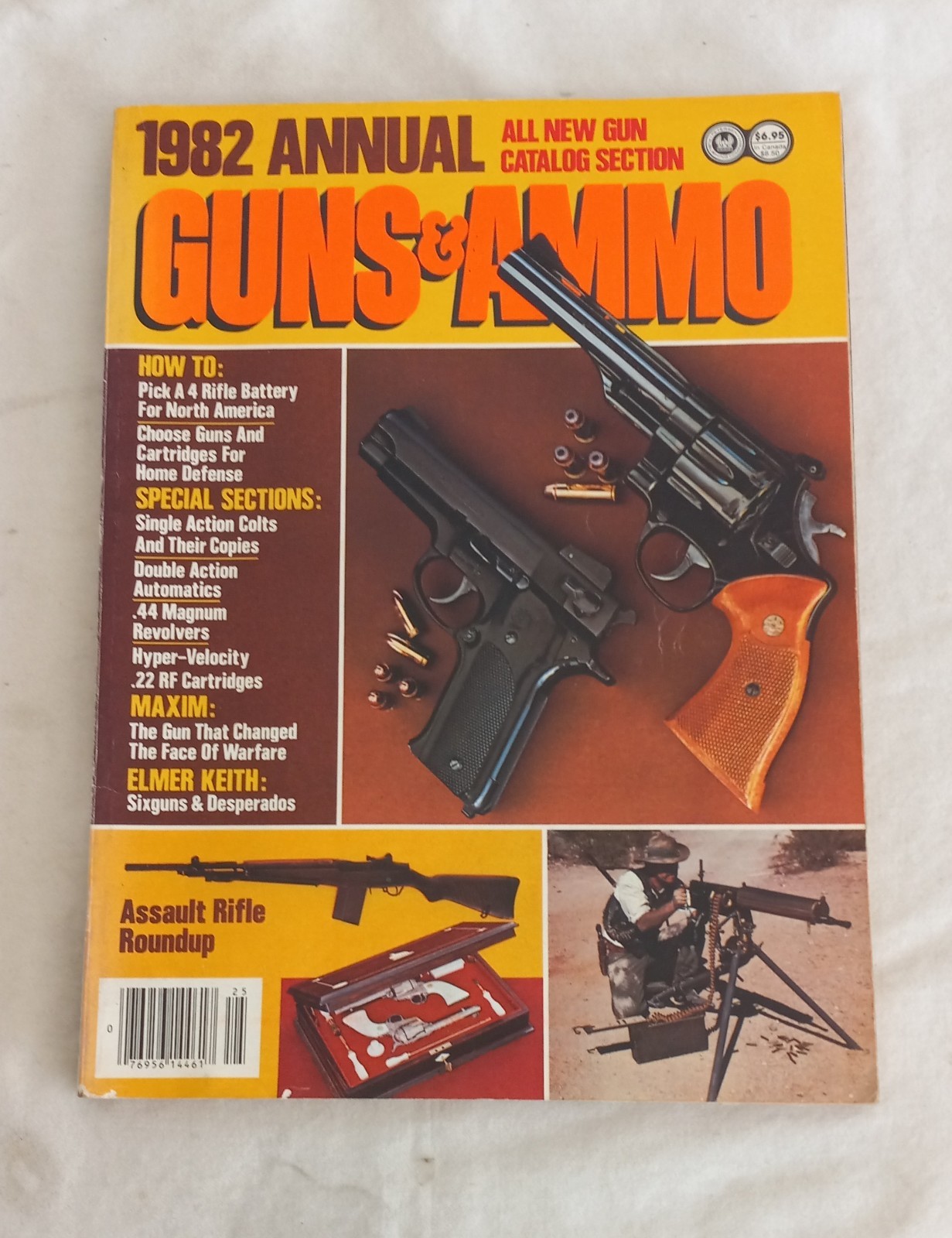 Vintage GUNS & AMMO 1982 ANNUAL Magazine 288 Pages EXCELLENT Condition