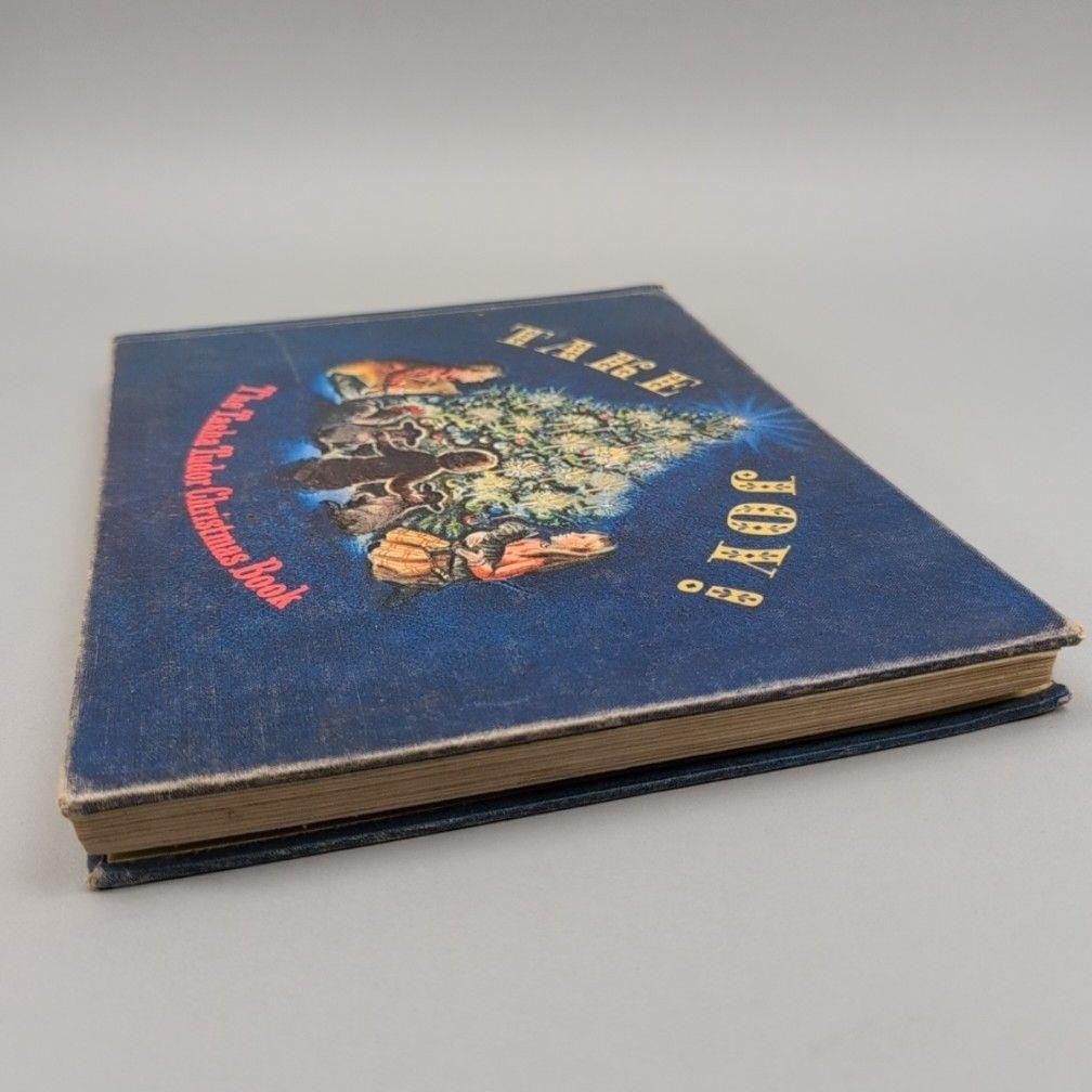 Vintage 1966 Take Joy! Tasha Tudor Christmas Book HC Blue Ex-Lib USA Illustrated
