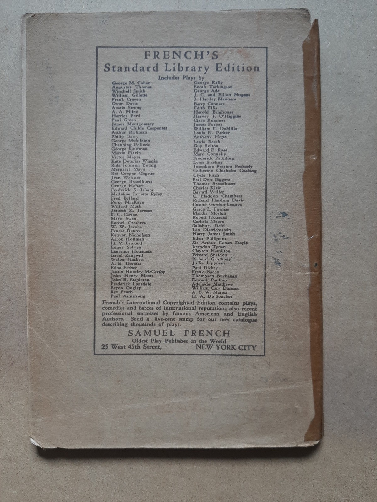 1922 WINNIE THE POOH Author A. A. MILNE – Play « The Romantic Age » – FIRST ED.