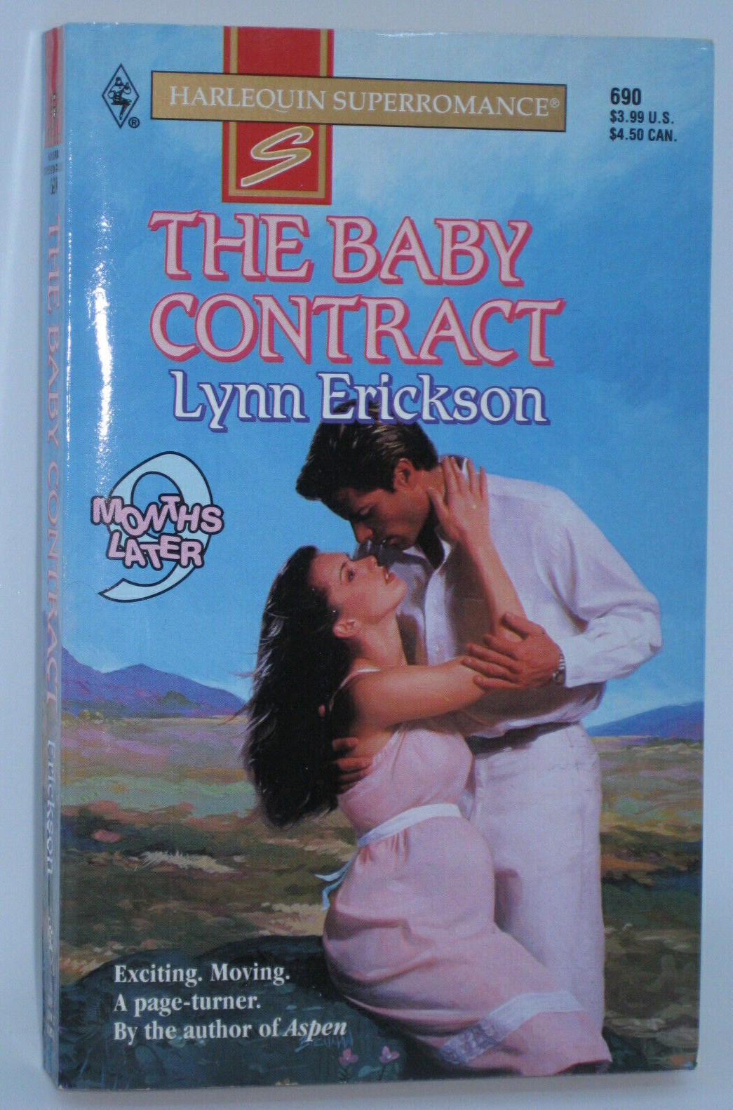 A Harlequin Super Romance- The Baby Contract by Lynn Erickson #690 NEW Paperback