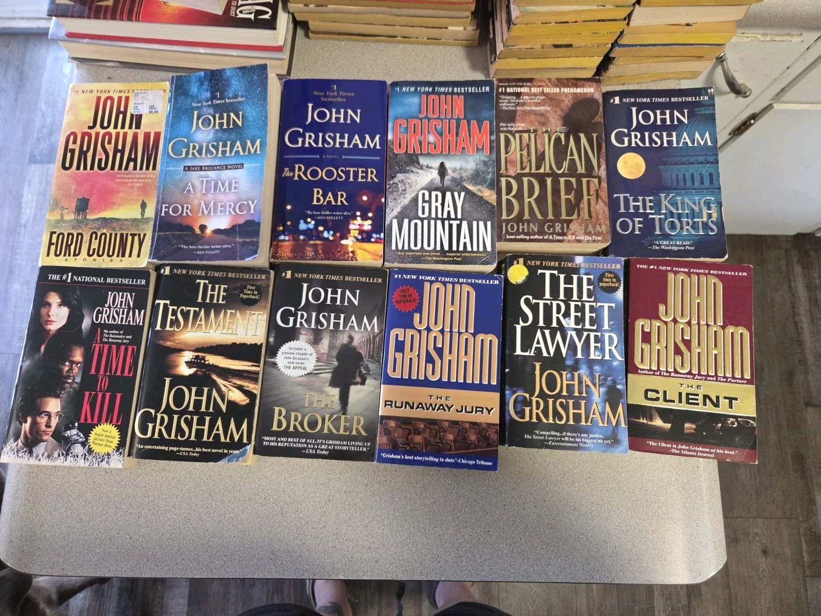 John Grisham Lot Of 12 Books Paperback. Legal Crime Thriller