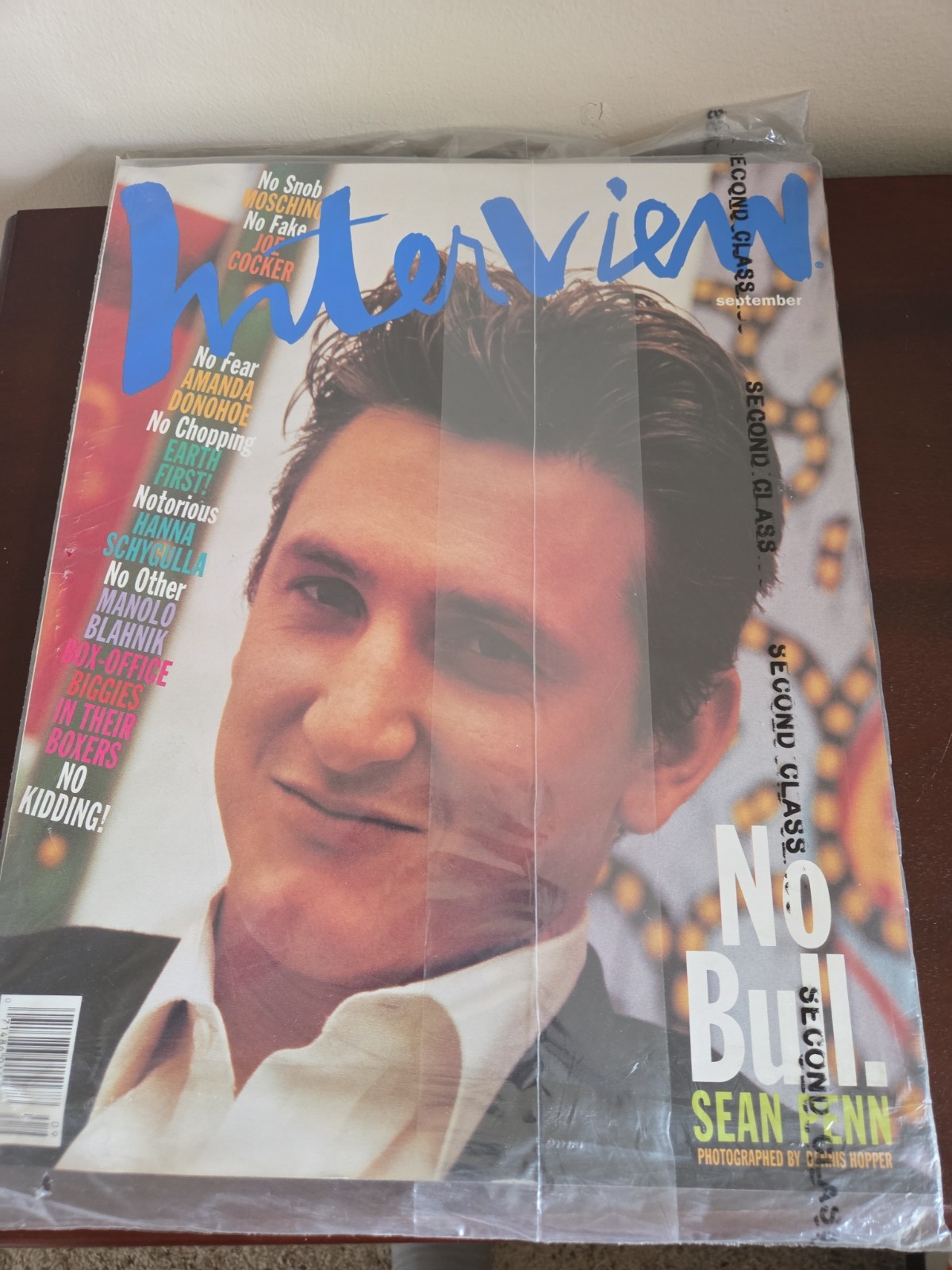 Vtg 90s Brand New Sealed Interview Magazine Lot 1991 September October Sean Penn