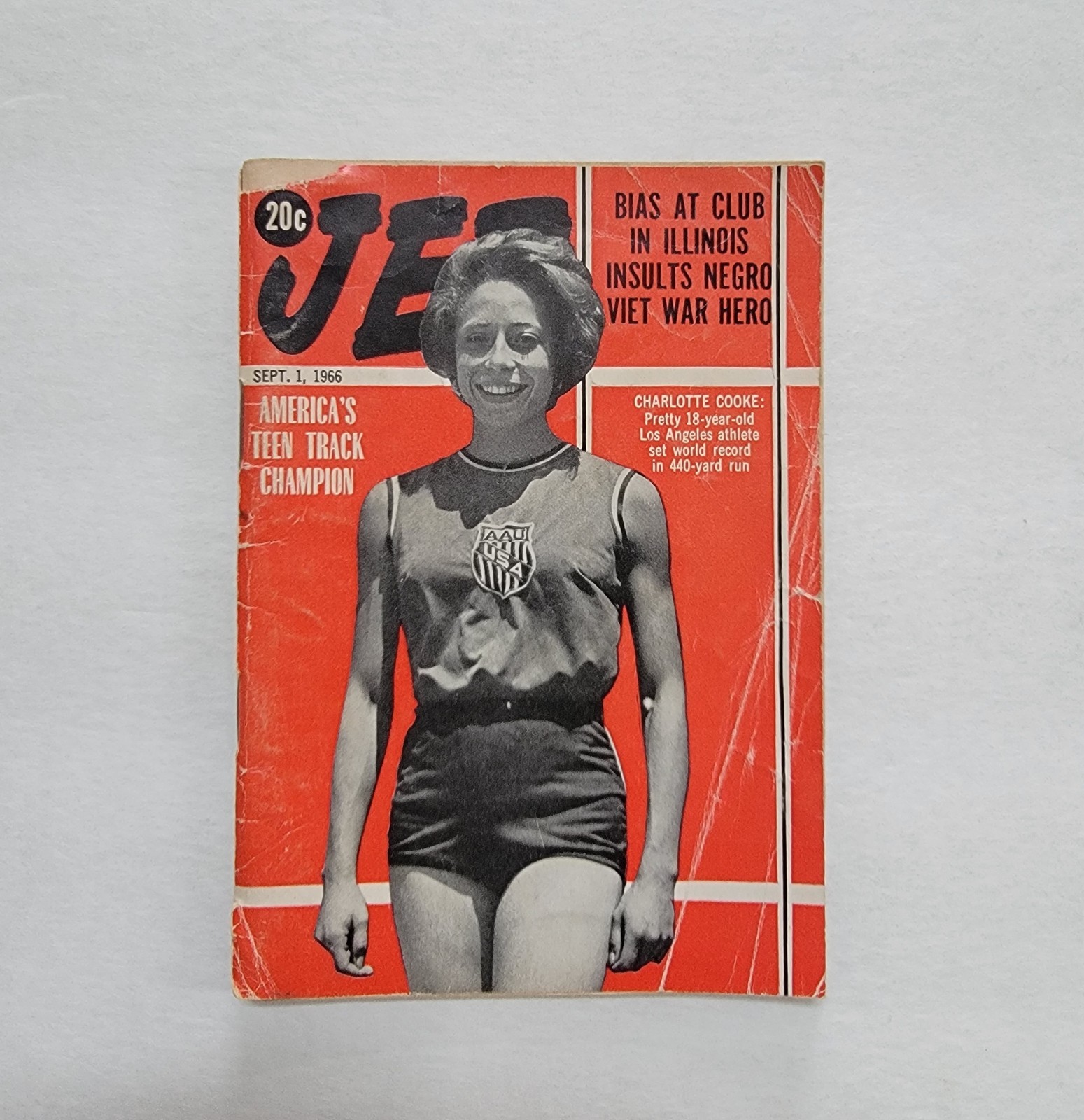 Vtg Jet Magazine September 1, 1966 Charlotte Cooke, Teen Track Champion
