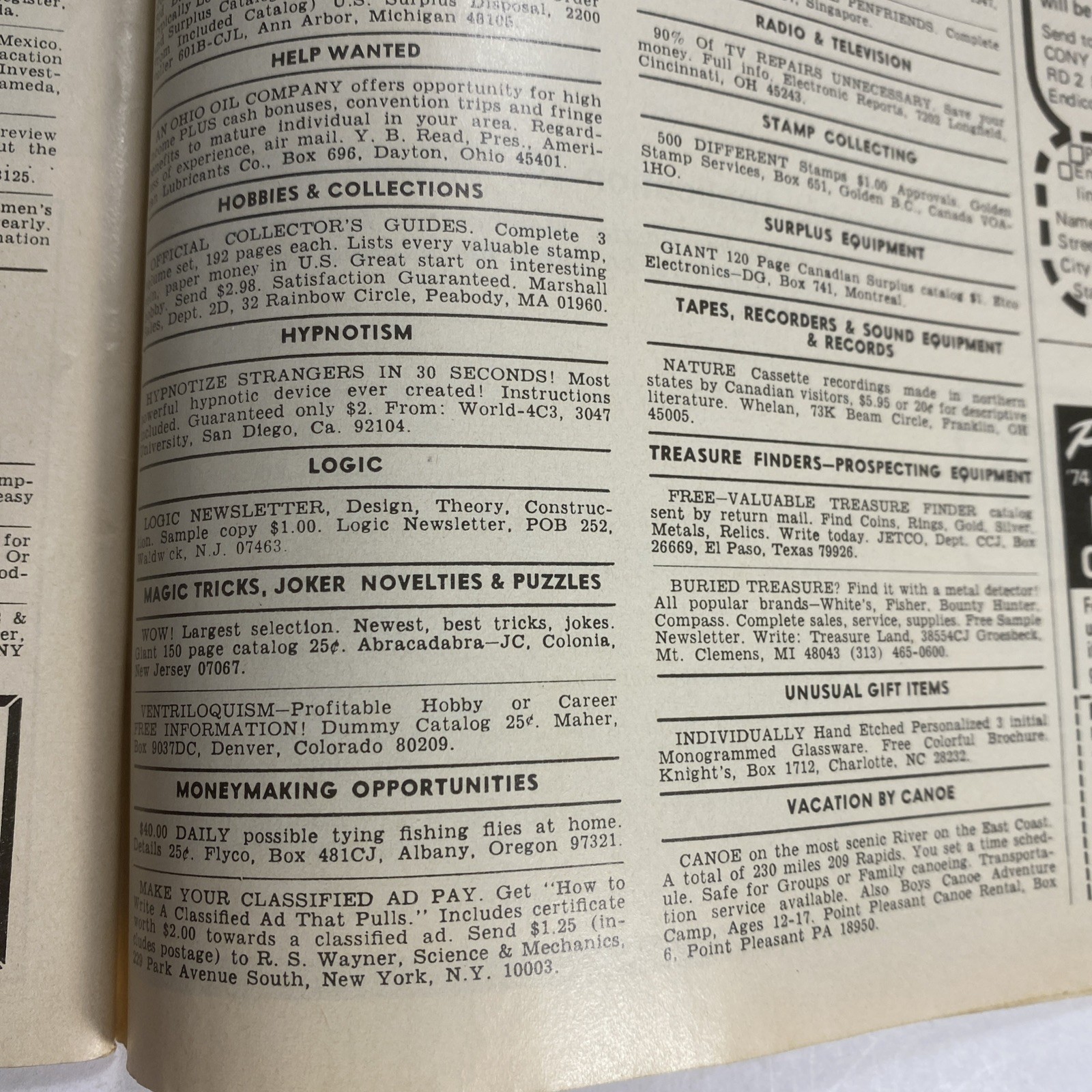 Camping Journal March 1974 Buyer&rsquo;s Guide Outdoor Recreation Magazine