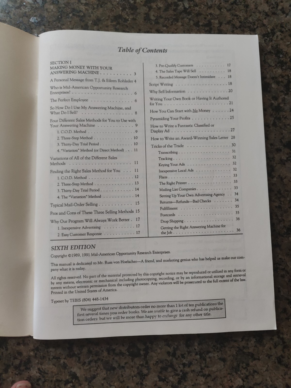 Dialing for Dollars A unique program for earning money w/your answering machine
