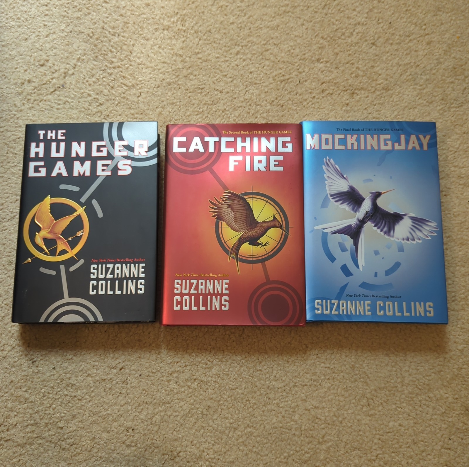 Hunger Games Trilogy 1st Edition Hardcover Set Collins Catching Fire Mockingjay