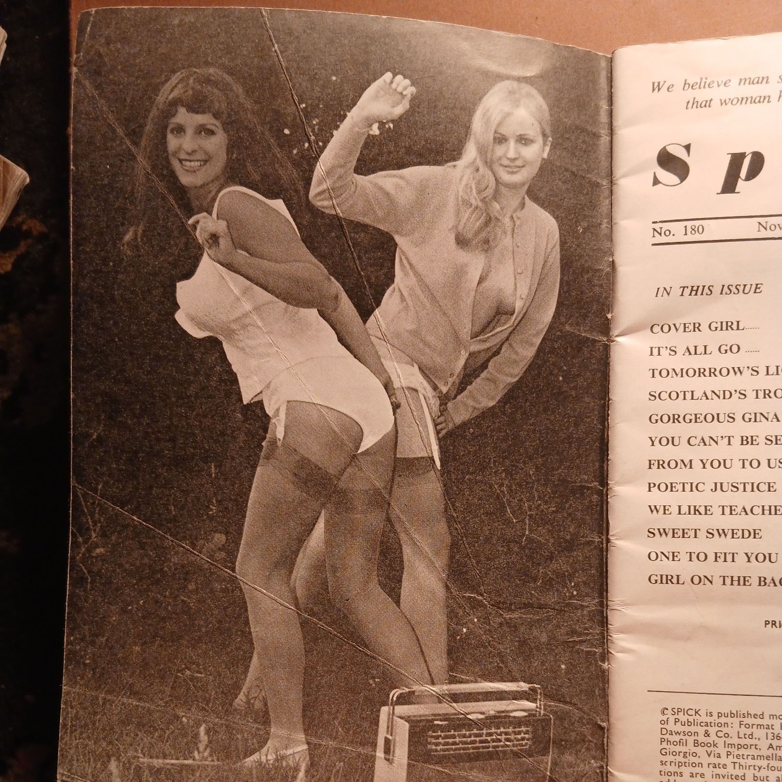 spick Vintage Magazines Non Full Nudity issues number 180