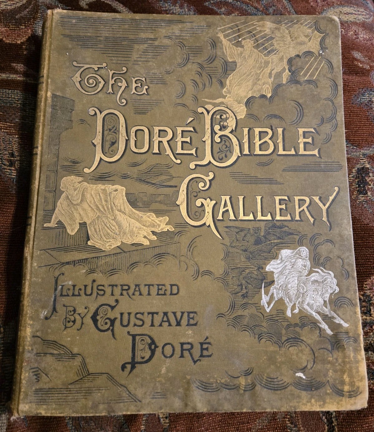 Late 1800s The Dore Bible Gallery book illustrated by Gustave 100 Illustration