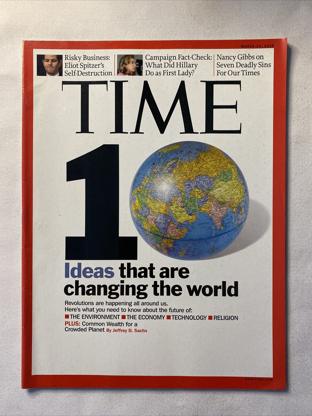 2008 March 24, Time Magazine, 10 Ideas That Are Changing The World (CP327)