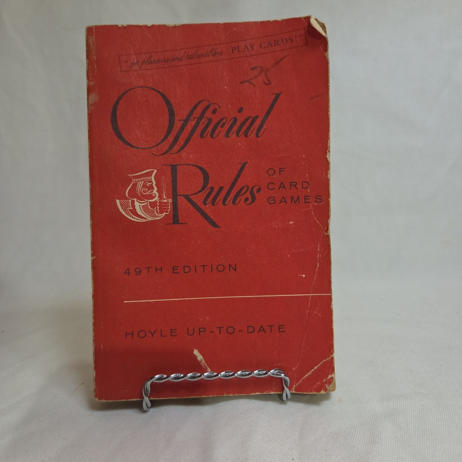 Vintage Hoyle Up To Date Official Rules Card Games Book 49th Edition Paperback