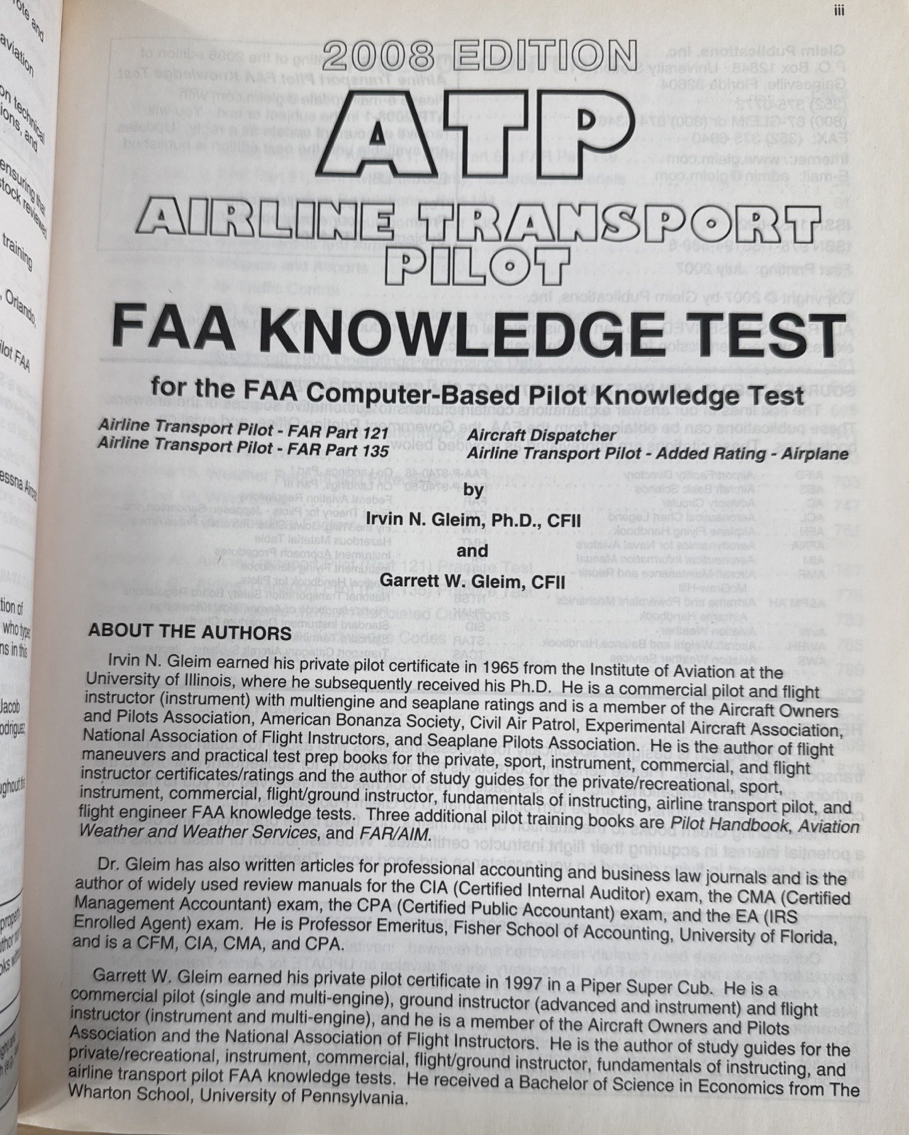 Atp FAA Knowledge Test