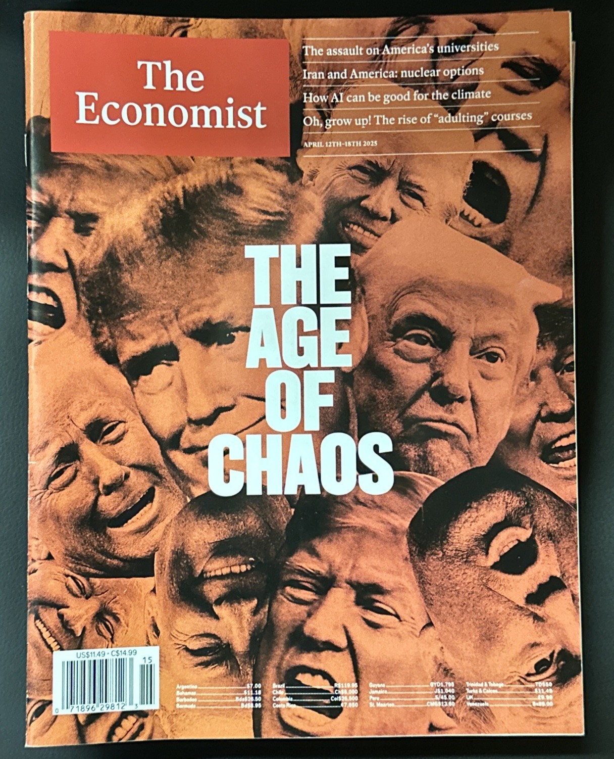The Economist Magazine April 12 th -18 Th 2025 The Age Of Chaos