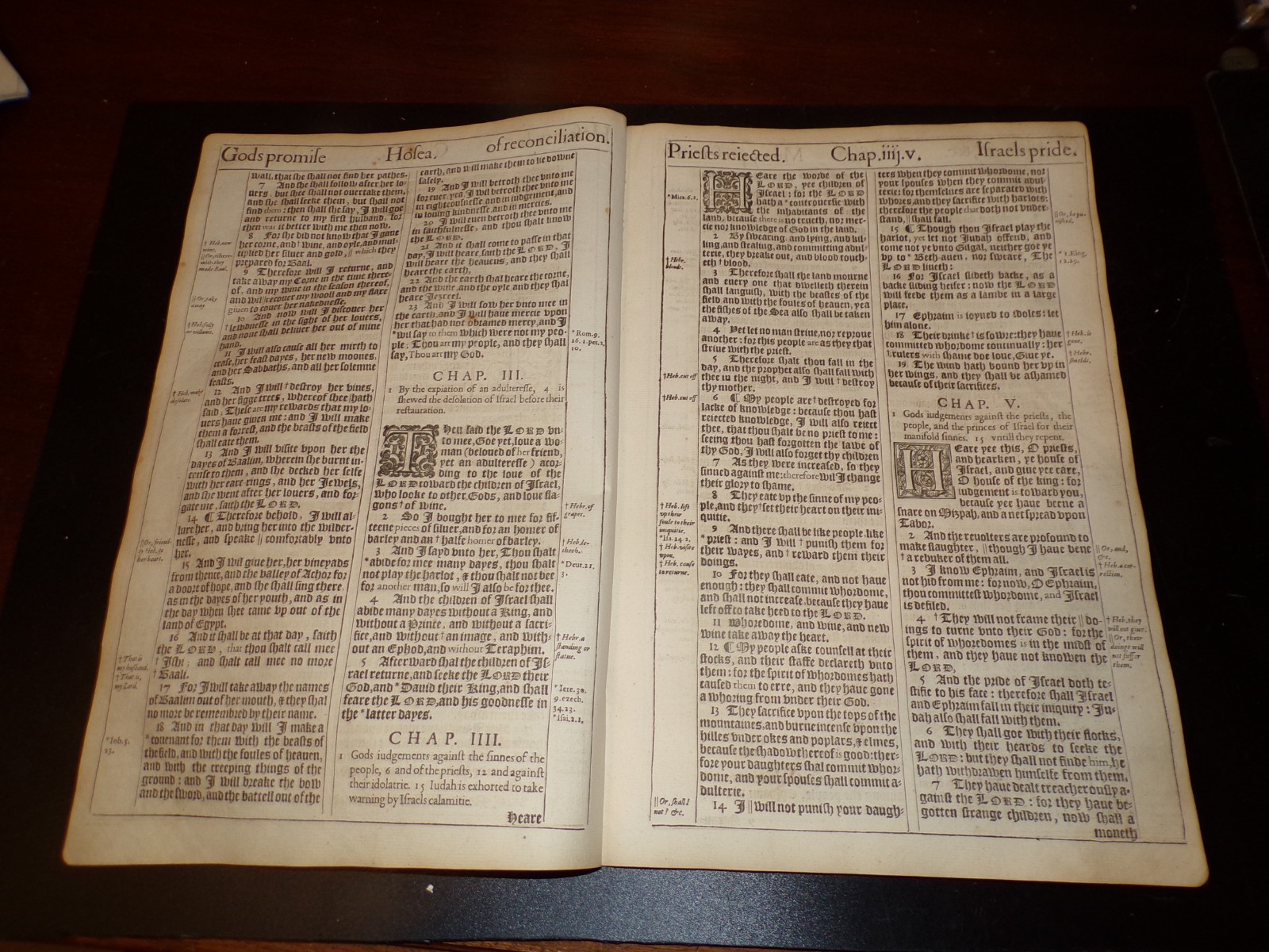 1611-KJV Bible-Pulpit Folio Leaves-250 Leaves-From 1611, 1617, 1634 and 1640