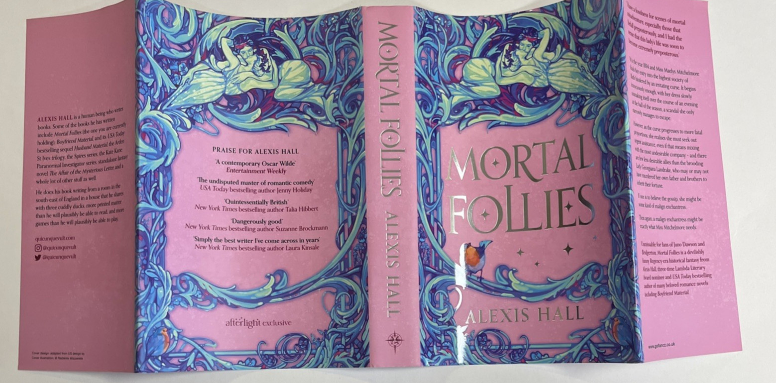 Mortal Follies by Alexis Hall Illumicrate afterlight exclusive Stenciled Edge