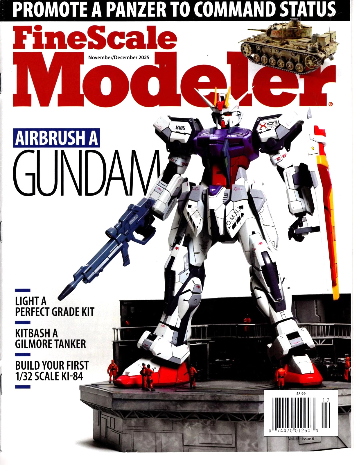 FINE SCALE MODELER MAGAZINE | NOV/DEC 2025 | AIRBRUSH A GUNDAM