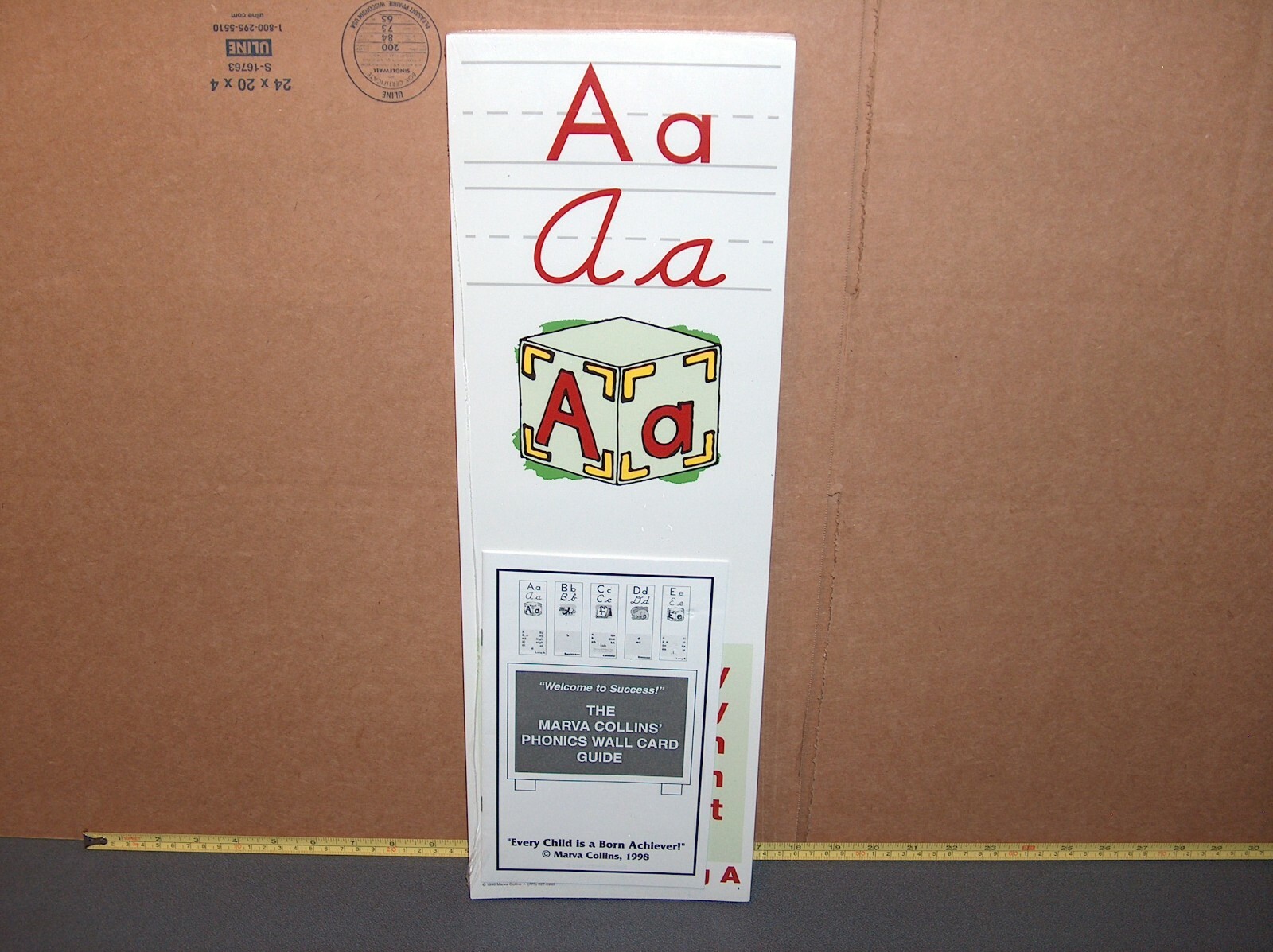 Marva Collins Phonics Wall Card set of 45 with Guide home school  teachers