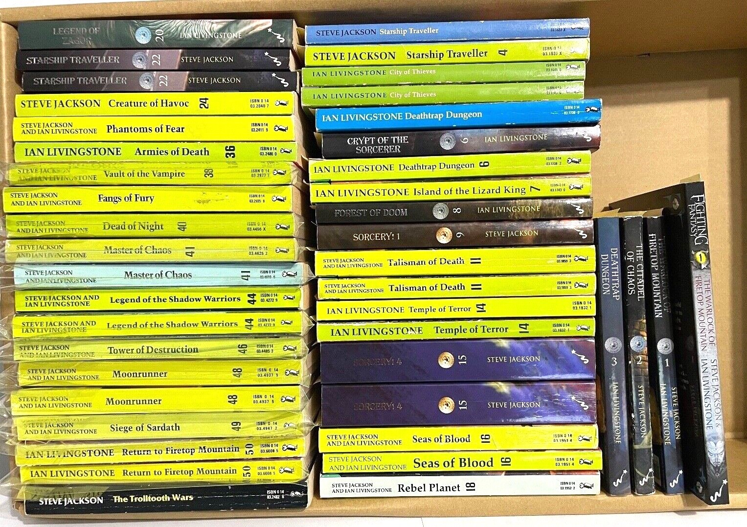 FF GameBooks Fighting Fantasy GameBooks Novels Steve Jackson&rsquo;s Sorcery CYOA