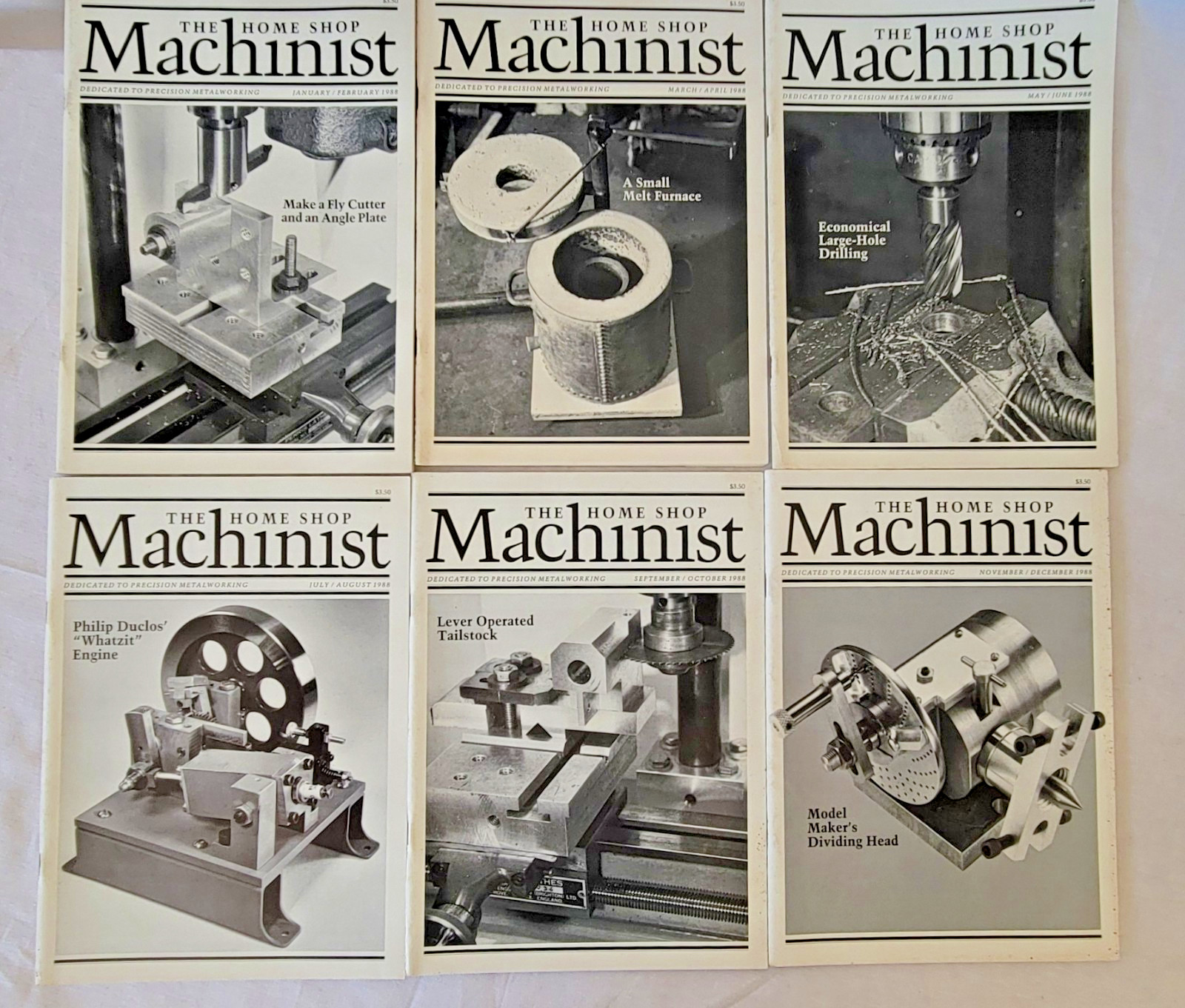 The HOME SHOP MACHINIST Magazine Metalworking Engineering 1988 Complete Year