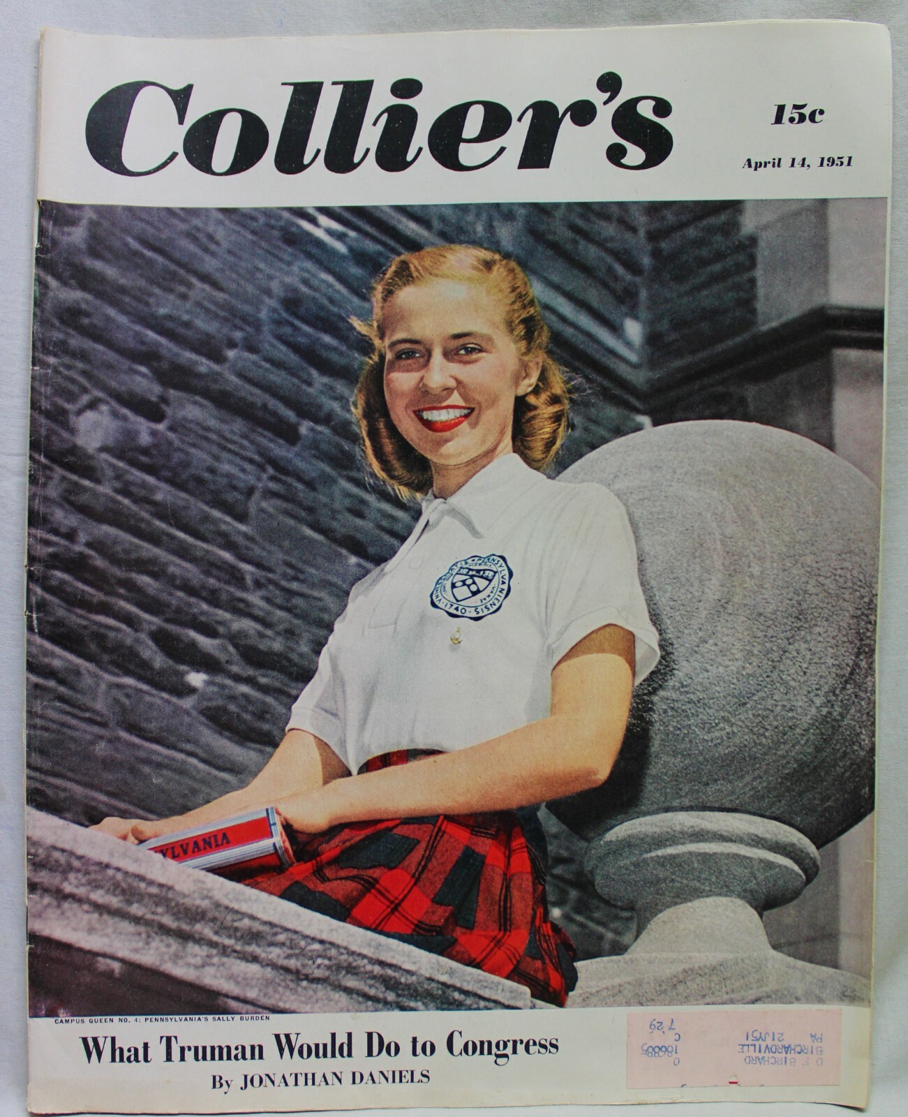 COLLIER&rsquo;S MAGAZINE 14 APRIL 1951 VINTAGE NEWS EVENTS FICTION GENERAL INTEREST