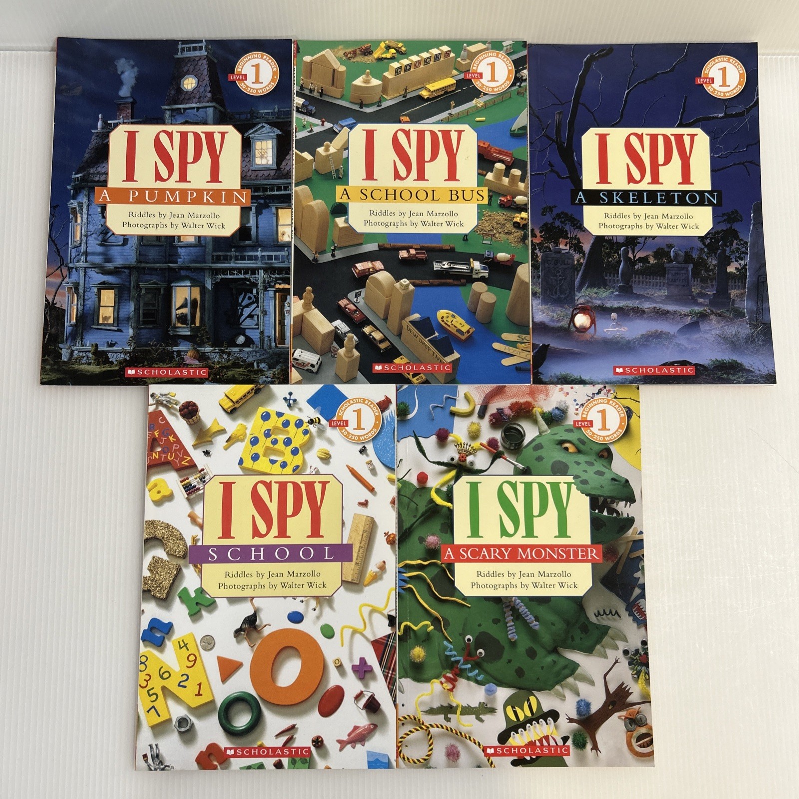 I SPY SCHOLASTIC Lot 5 Books – Level 1 Early Reader Jean Marzollo & Walter Wick
