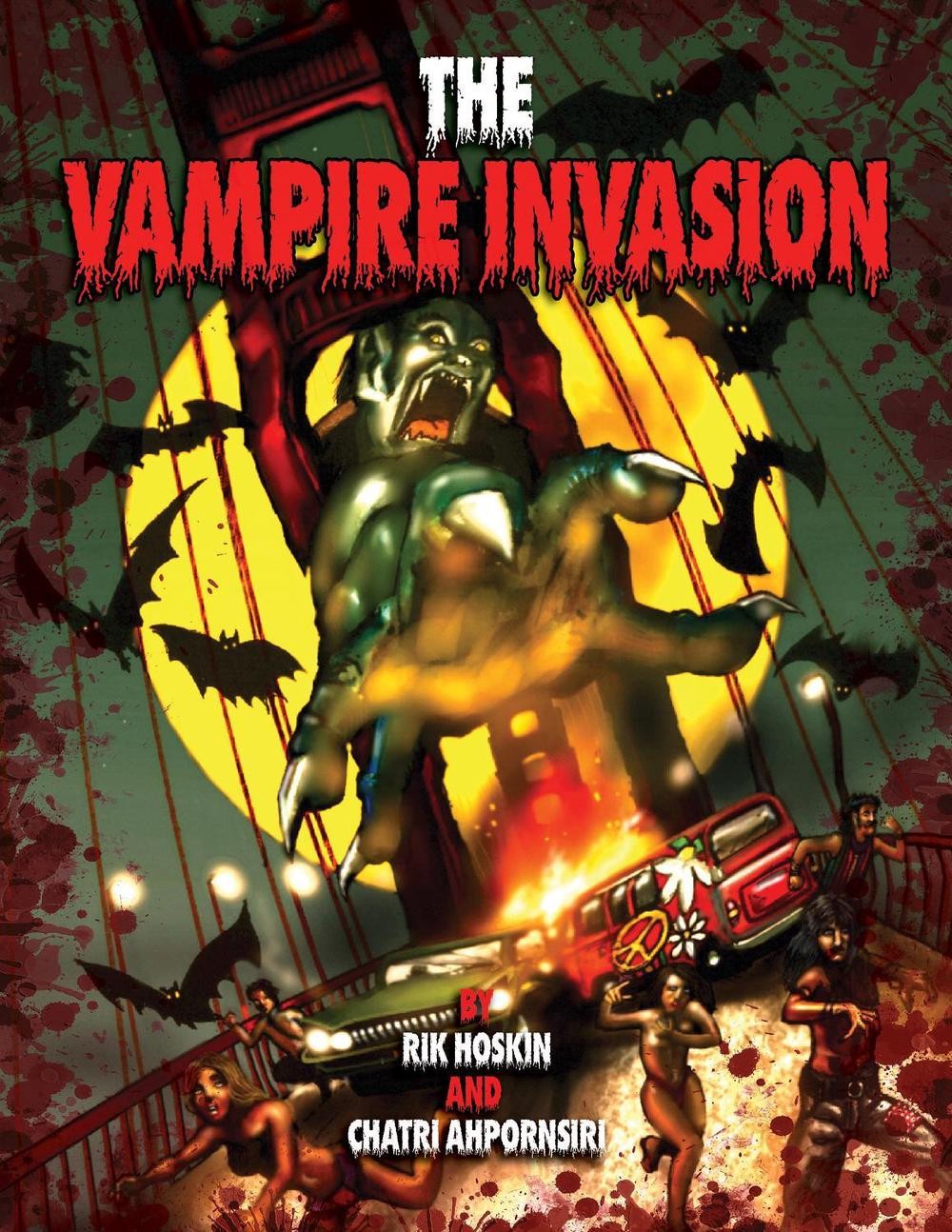 The Vampire Invasion: Graphic Novel by Rik Hoskin Hardcover Book