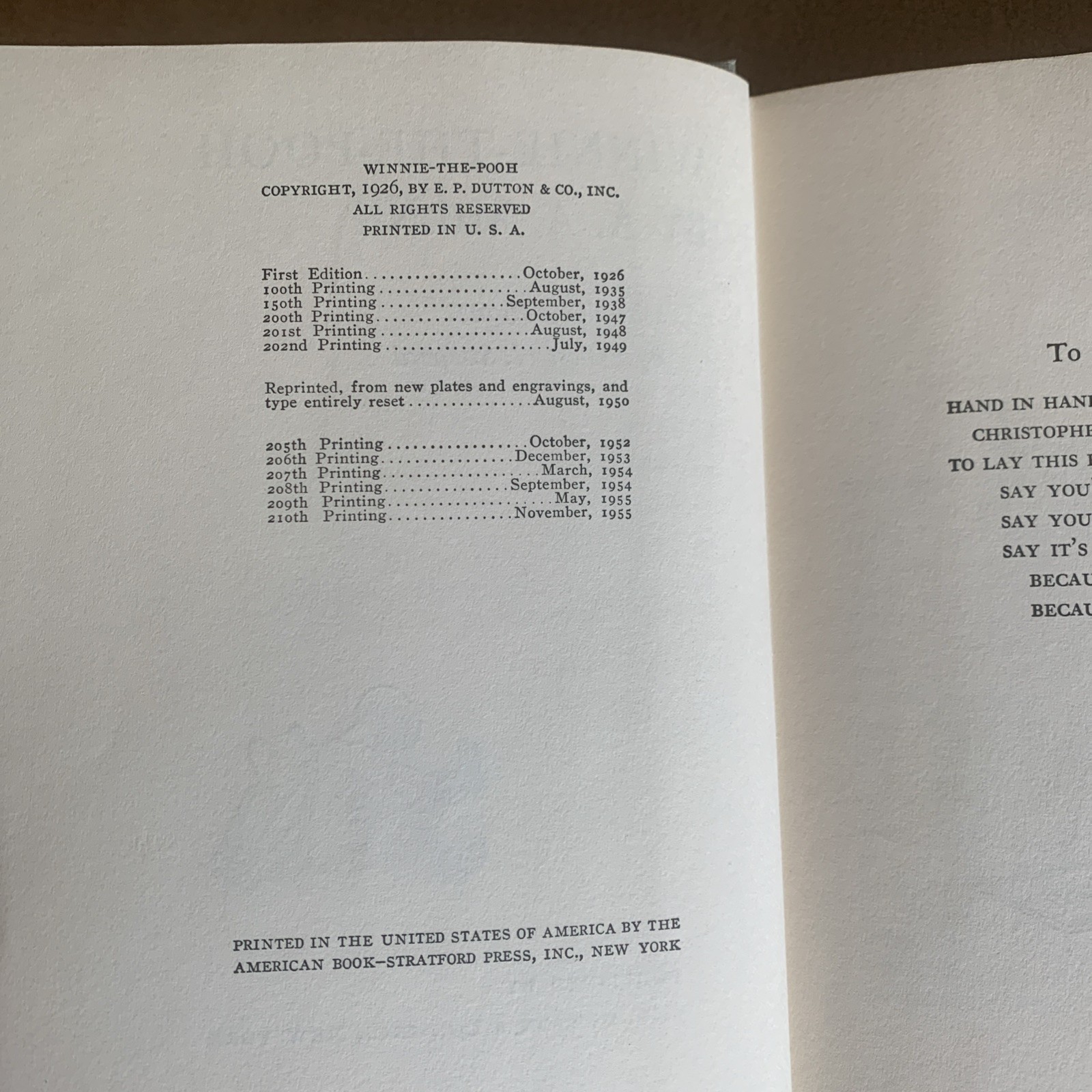 3- 1950 A A Milne Books Winnie the Pooh, Now We Are 6, When We Were Very Young