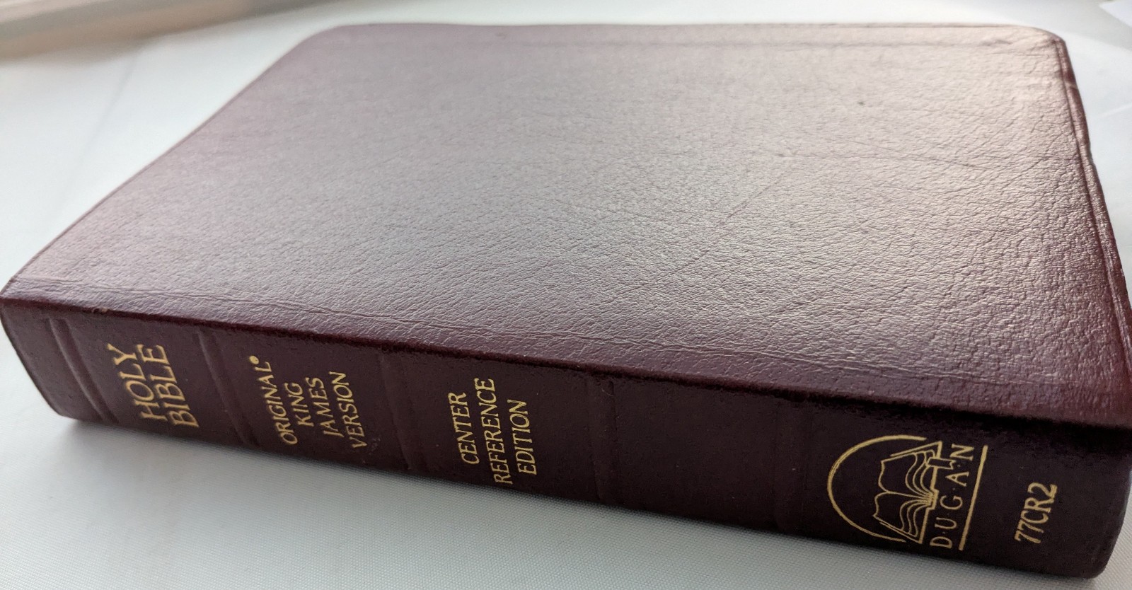 KJV Red Letter Self-pronouncing Bible Bonded Leather Dugan Handheld 1986