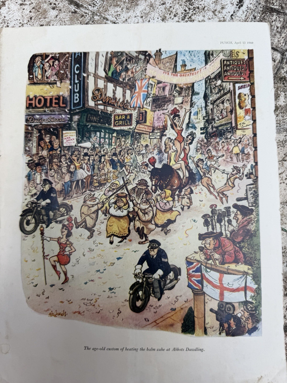 Punch Magazine Apr 13 1960 Humor Satire Illustrated Ronald Searle Britain
