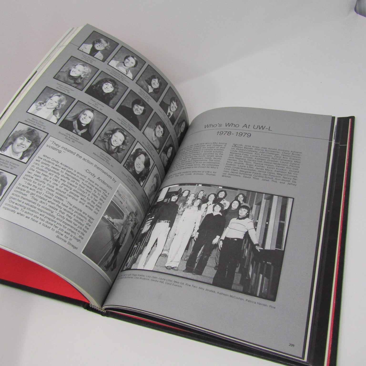 1979 UW-LaCrosse College Yearbook University Wisconsin Hardcover 272 Pages