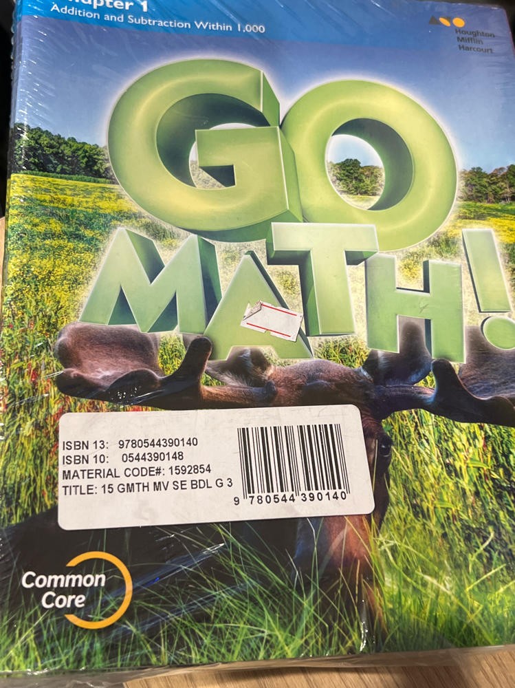 Multi-Volume Student Edition Bundle Go Math Core Houghton Mifflin Harcourt NEW