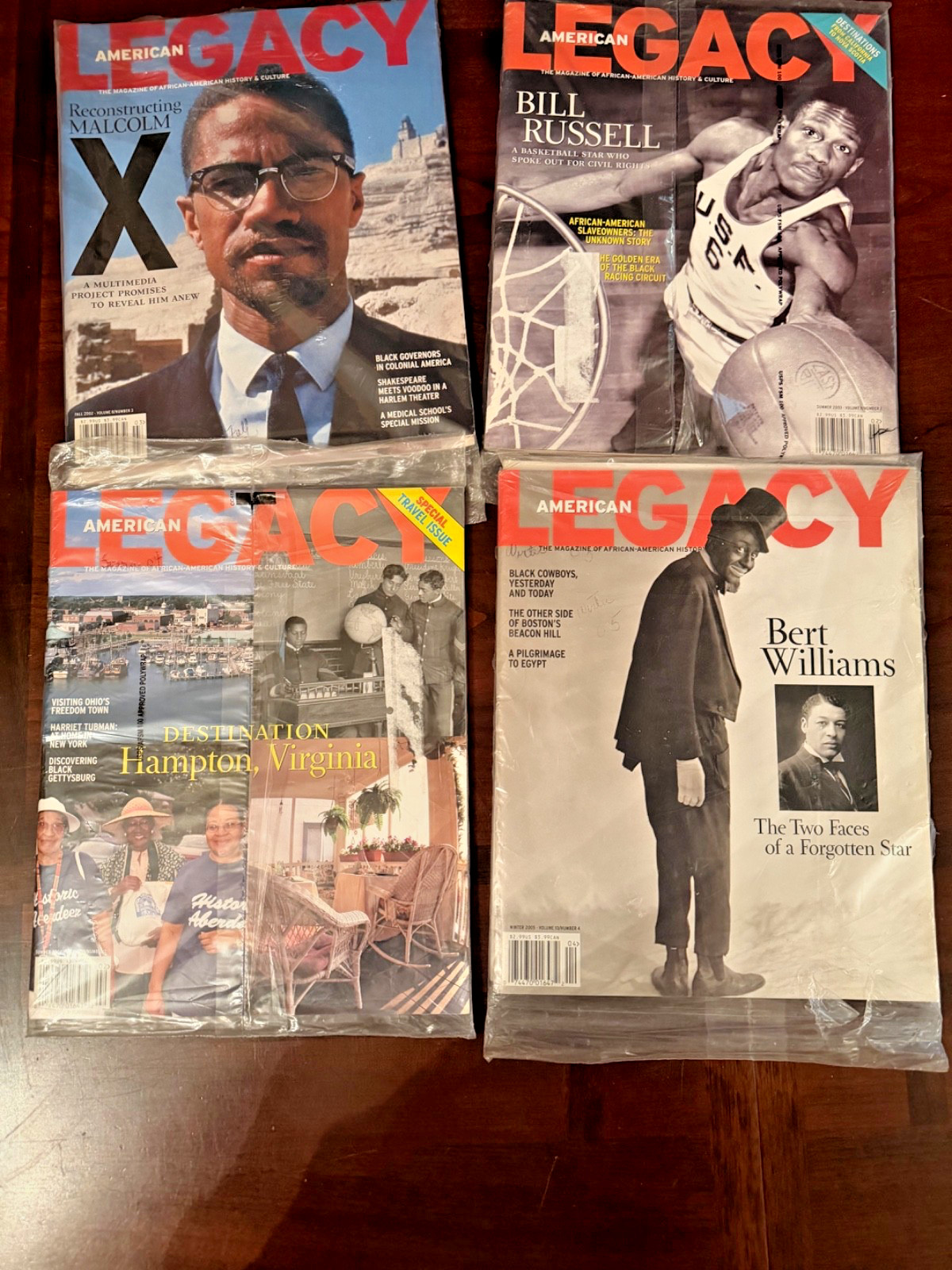 American Legacy & The American Legacy Woman Magazines – 4 Packs Of 2- Sealed