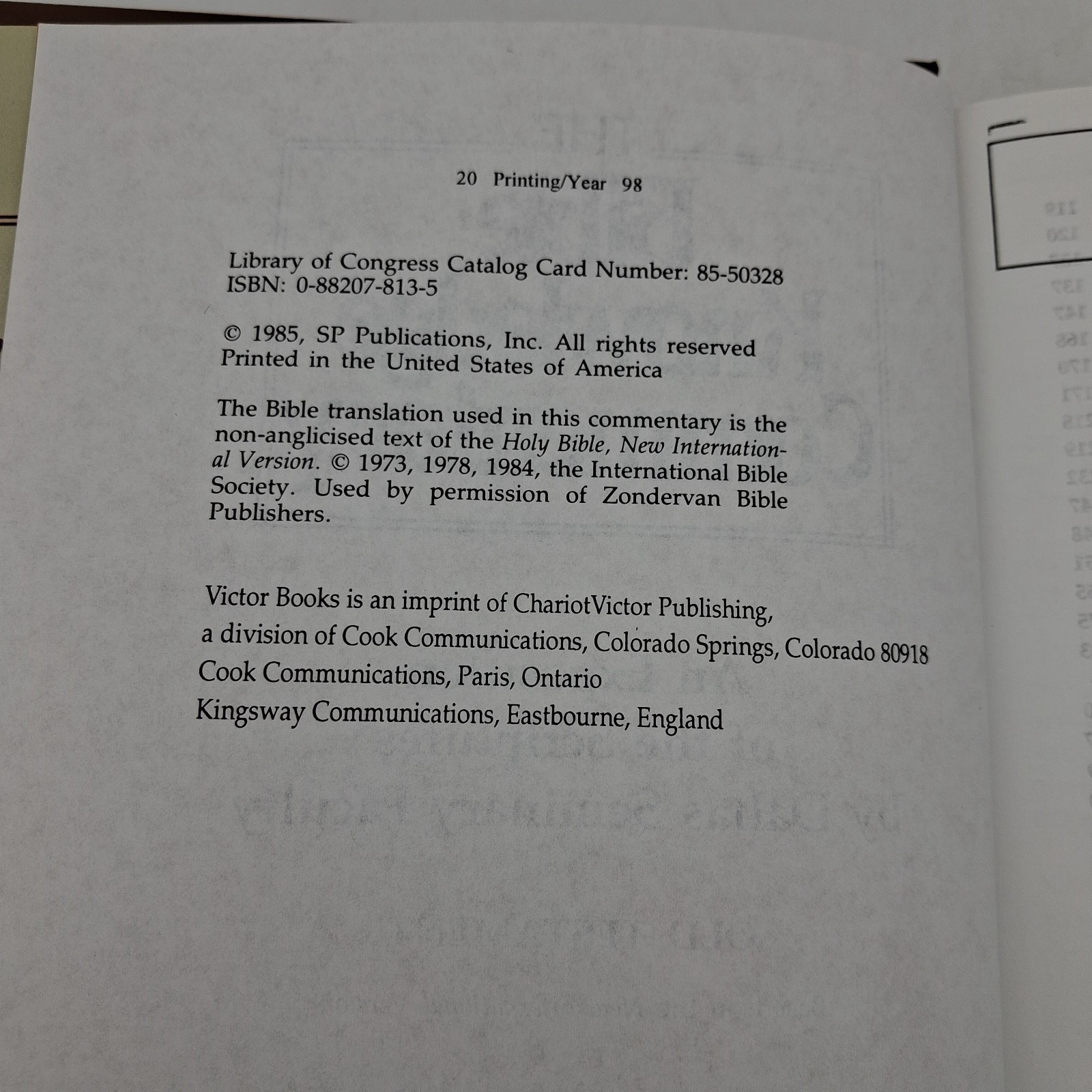 The Bible Knowledge Commentary Hardcover by Walvoord John F.