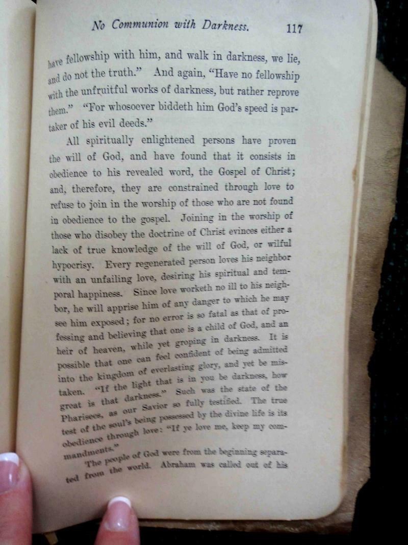 1903 antique MANUAL NEW TESTAMENT TEACHING bible unity resistance evil nonconfor
