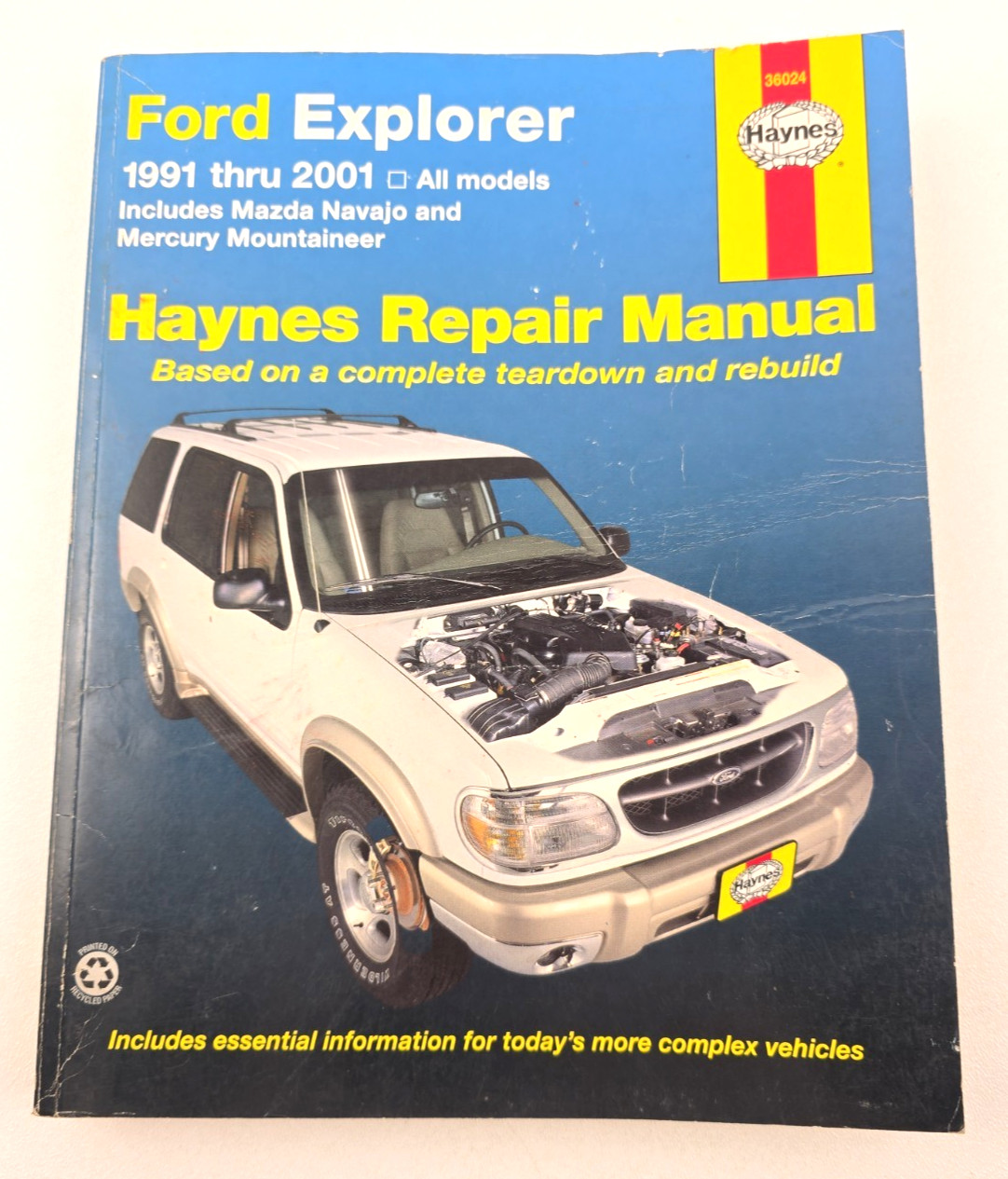 Ford Explorer Mazda Navajo Mercury 1991-01 Chilton Haynes Repair Manual 36024