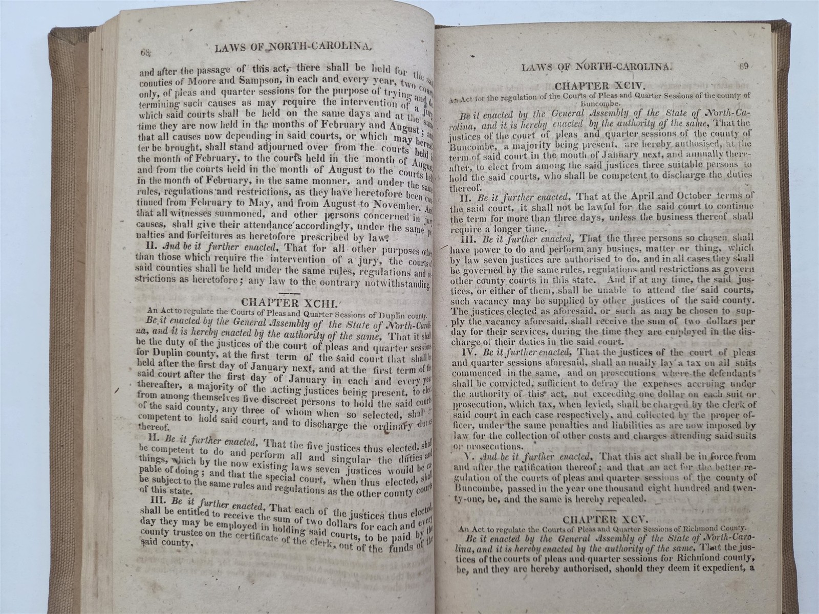 1824 antique NORTH CAROLINA LAW cherokee slavery free person color history