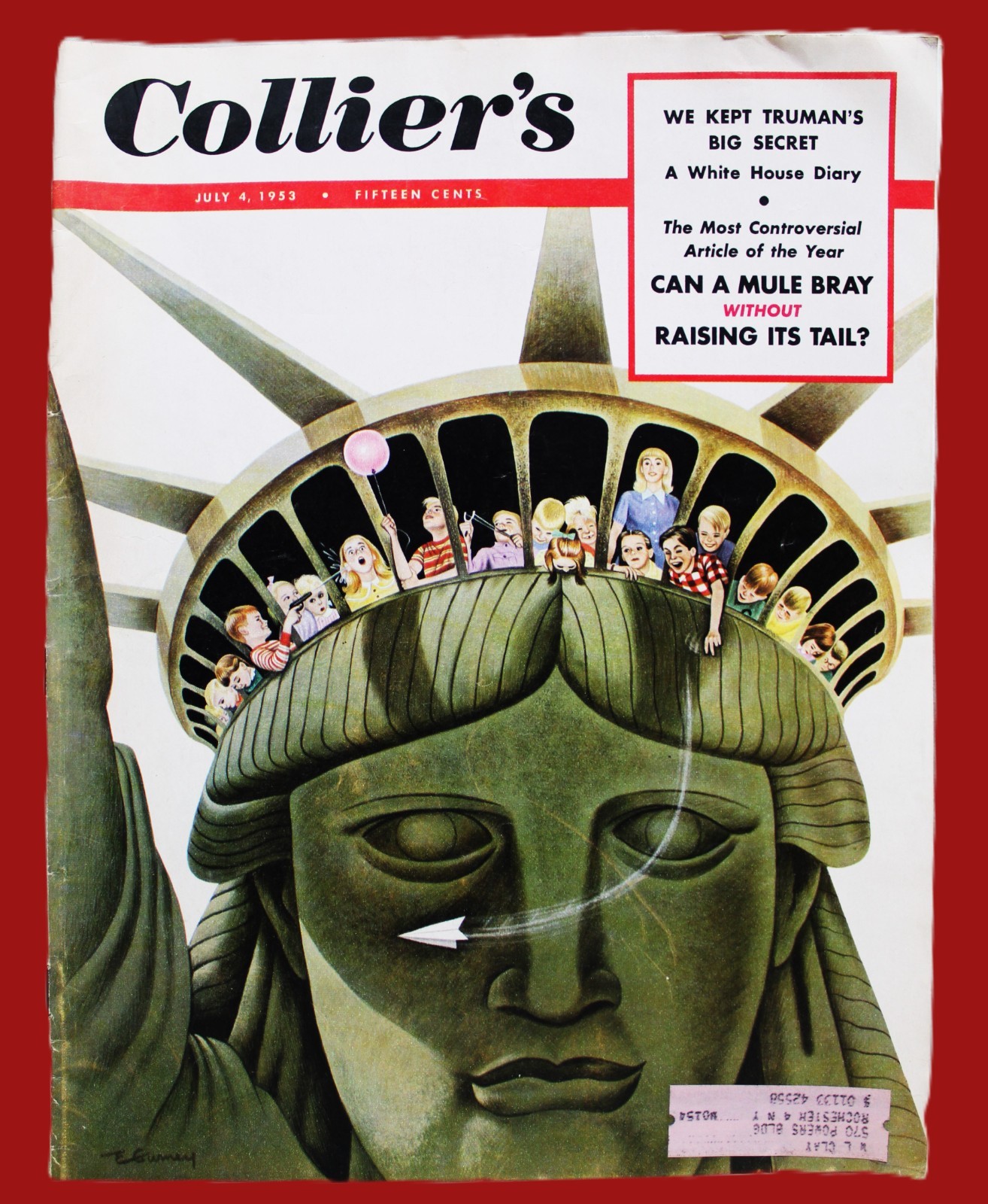 COLLIER&rsquo;S MAGAZINE 4 JULY 1953 NEWS & FICTION – GENERAL INTEREST CURRENT EVENTS