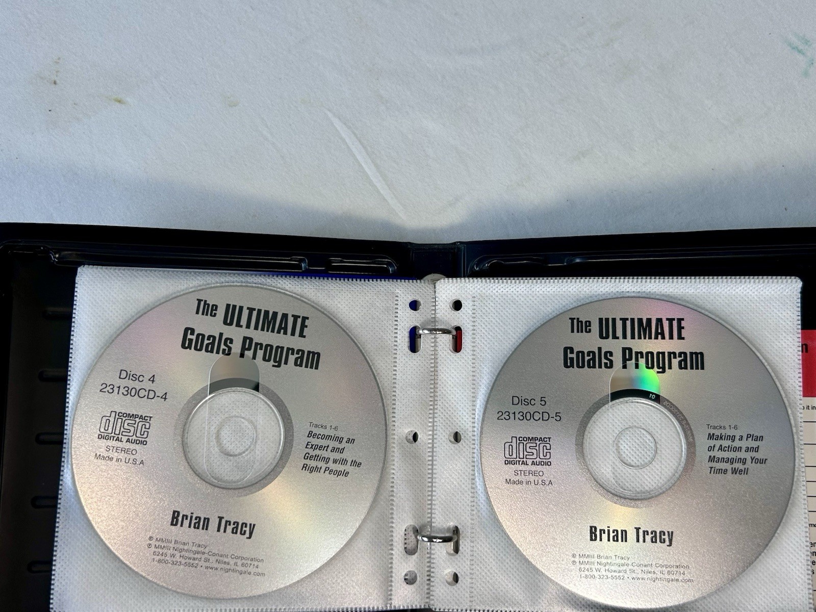 Brian Tracy THE ULTIMATE GOALS PROGRAM (8 CD Audio Set + Workbook CD) UNABRIDGED