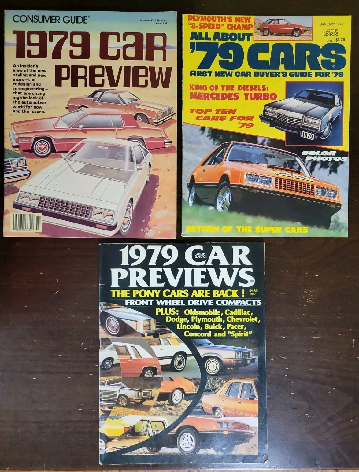 Lot 3 1979 79 New Car Yearbook Preview Prices Magazines-Buyer&rsquo;s Guides