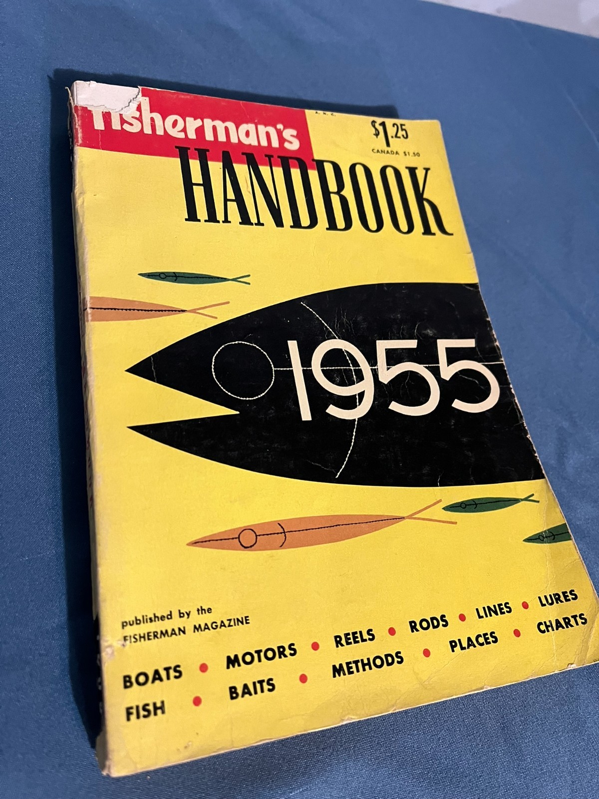 Rare 1955 Fisherman&rsquo;s Handbook by Fisherman Magazine – 512 pages