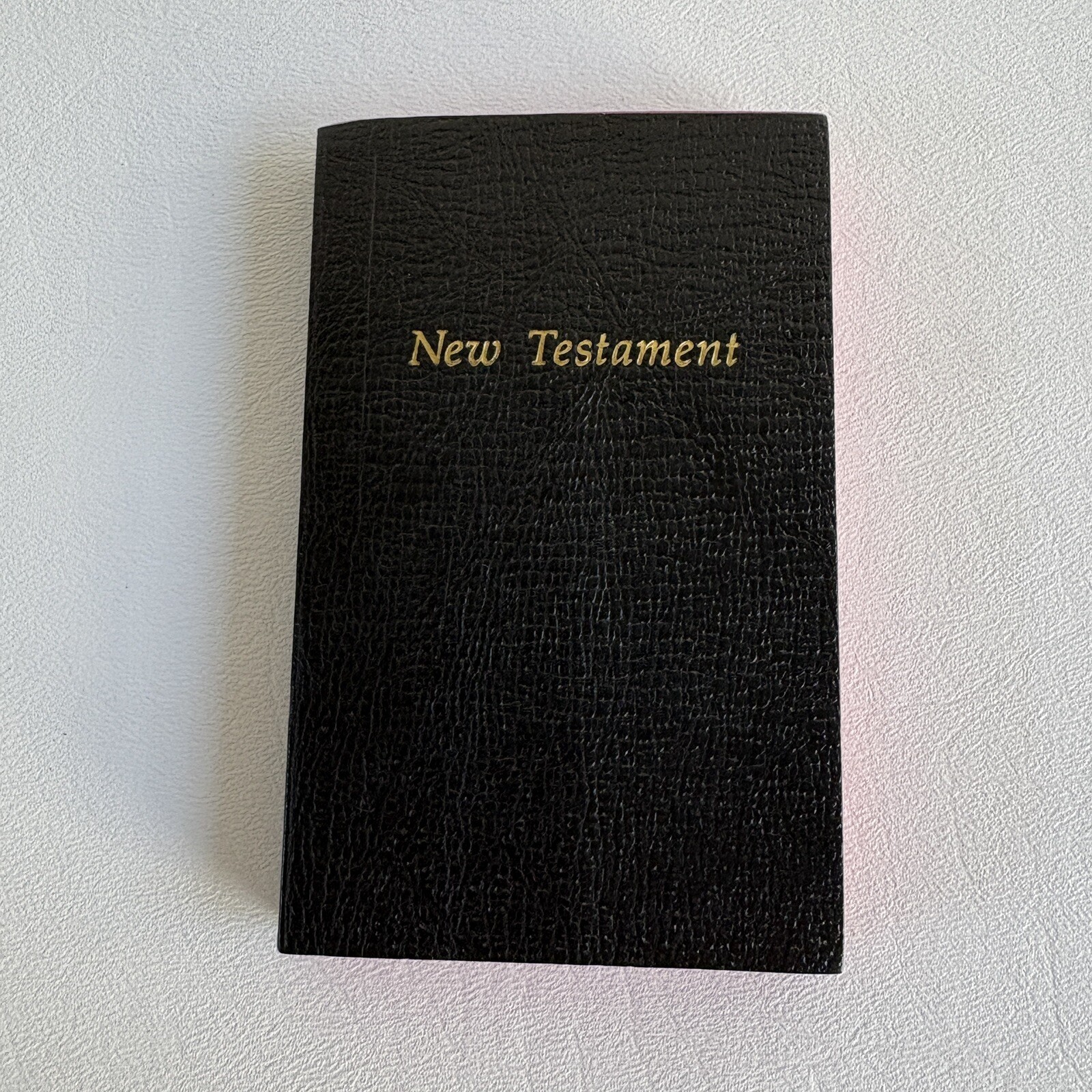 Vintage Pocket New Testament, KJV, Black Leather 4.25” x 2.75” 1968