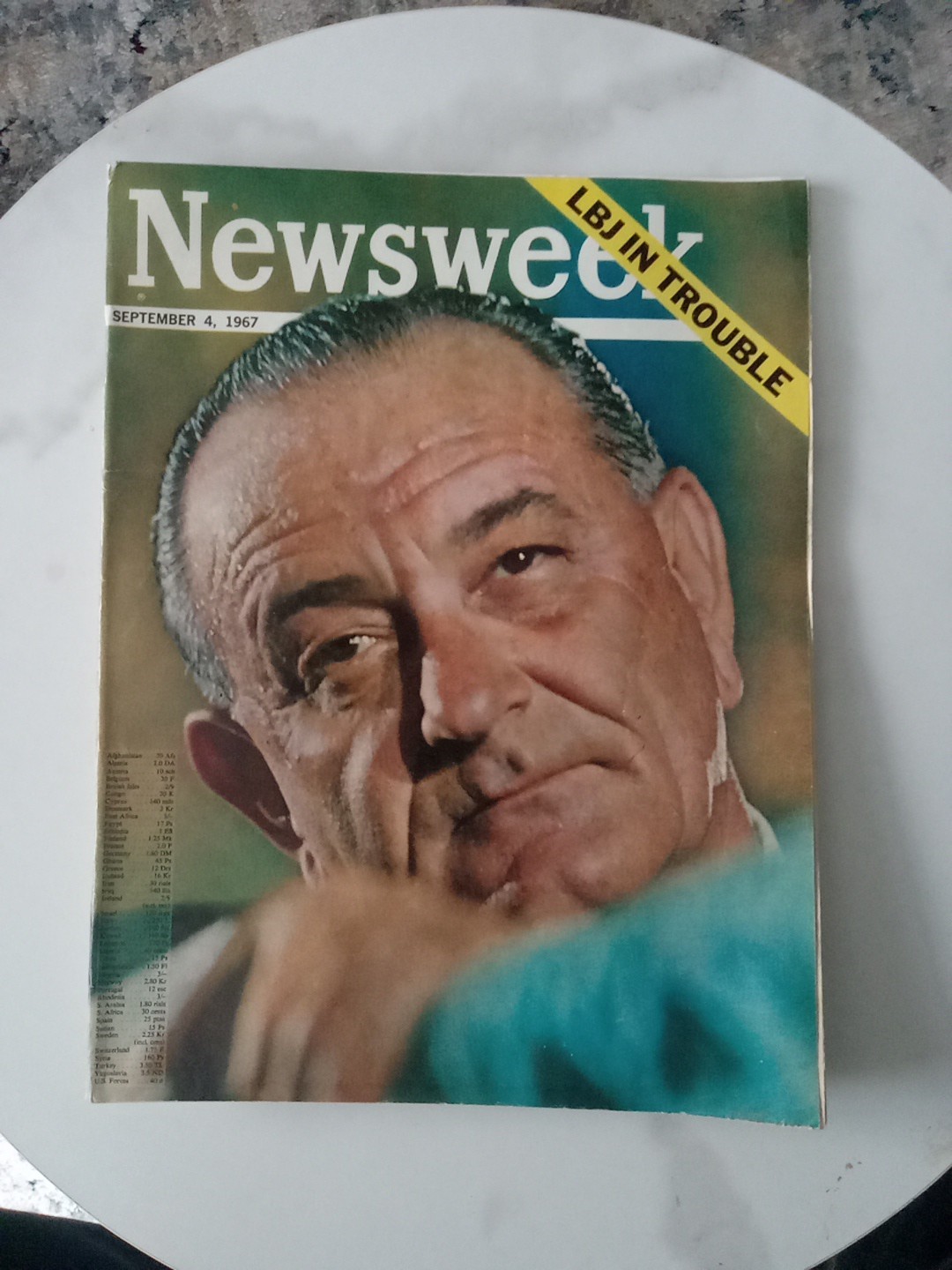 Newsweek Magazine September 1967 LBJ in Trouble Lyndon B. Johnson
