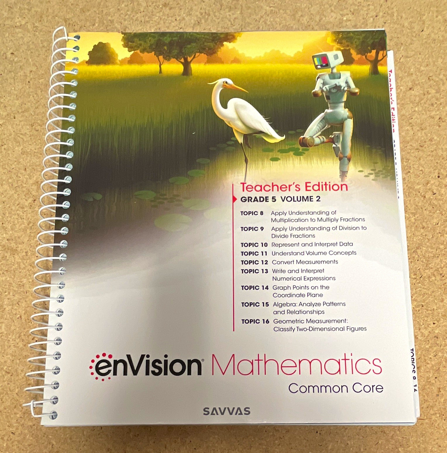 Savvas enVision Mathematics Common Core Teacher&rsquo;s Edition Grade 5 Vol 2 ISBN