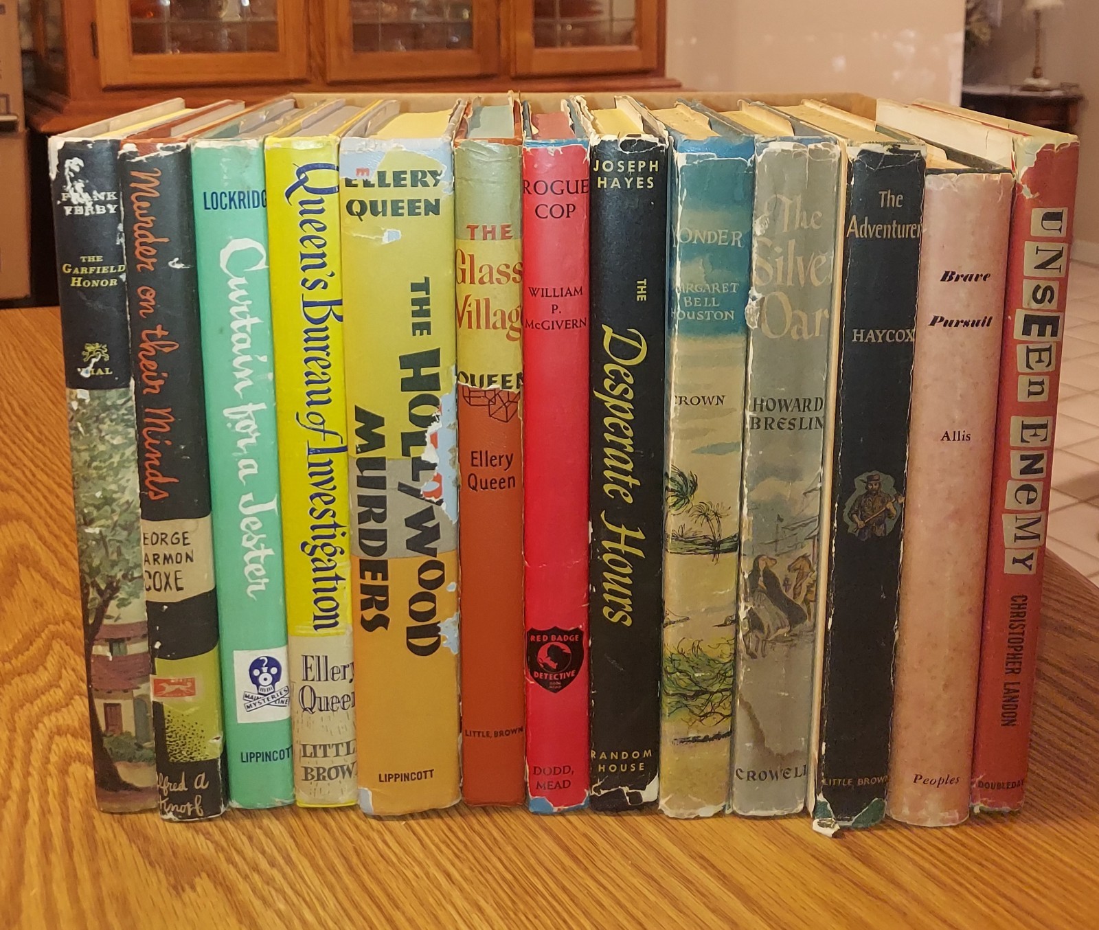 Vintage Mid-Century Mystery & Thriller Book Bundle (13 BCE Hardcovers)