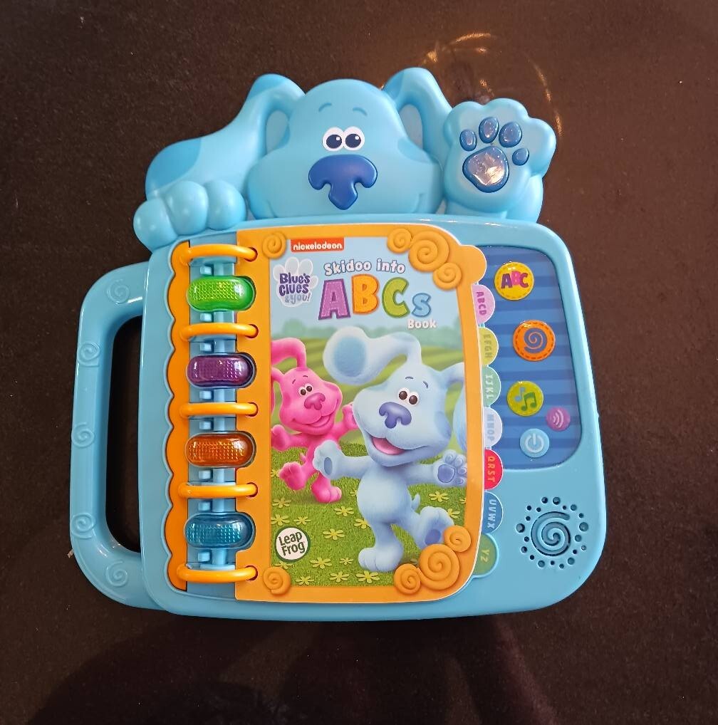 Leapfrong Blue&rsquo;s Clues and You! Skidoo into ABCs Book Tested Working