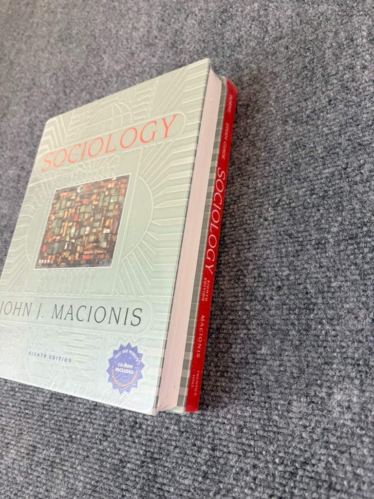 Sociology Textbook/Study Guide 8th Edition John J. Macionis Sealed New