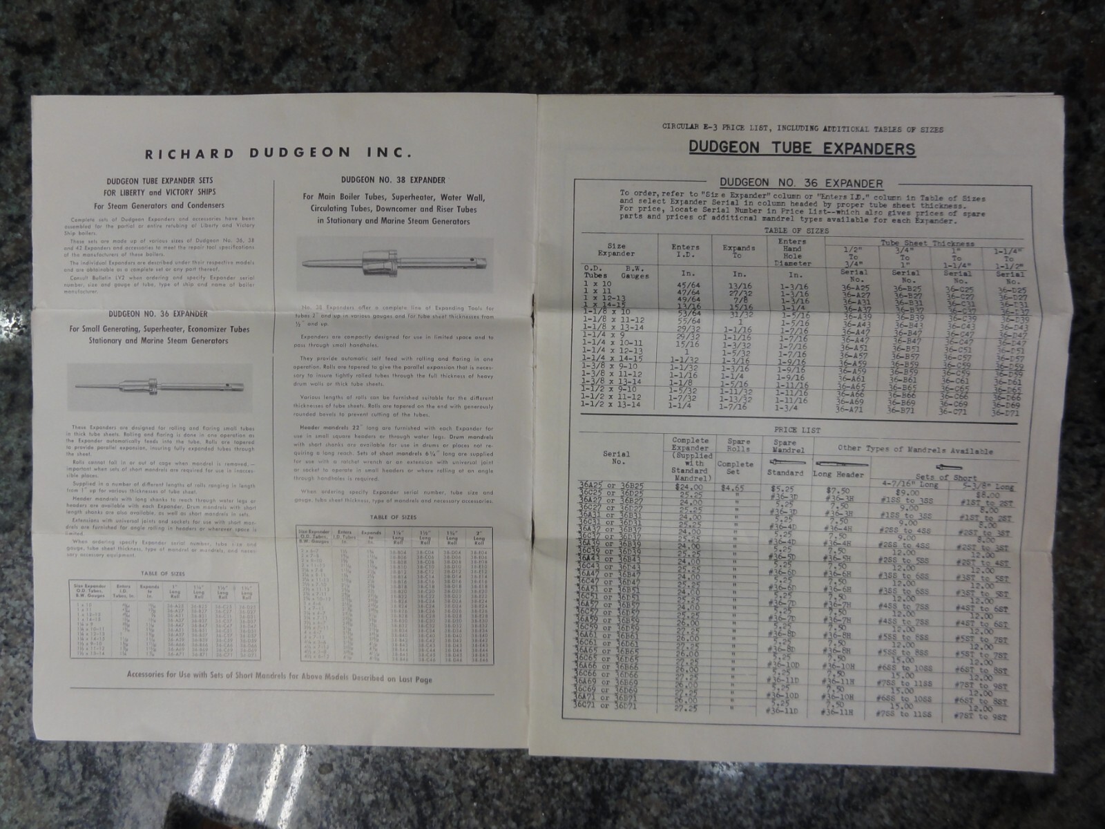 Vintage Dudgeon Tube Expanders High Pressure Boilers Brochure