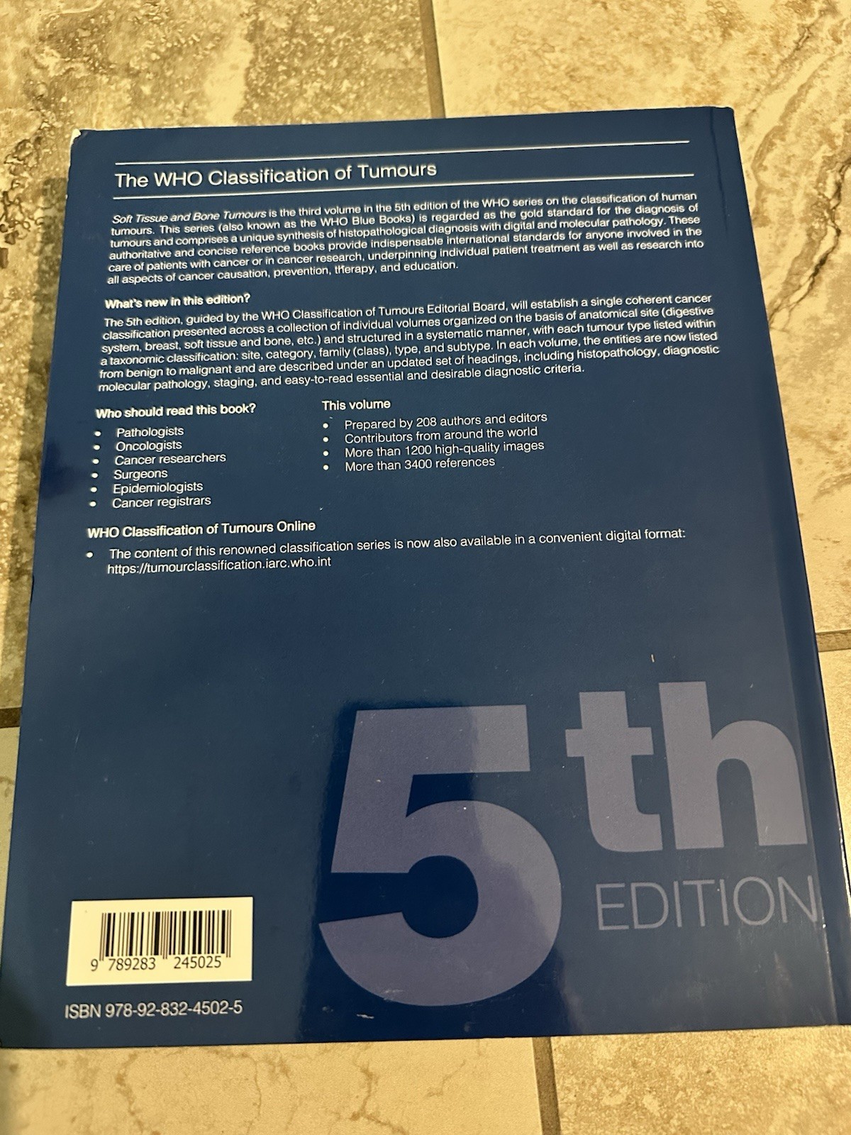 WHO Classification Of Soft Tissue and Bone Tumours (Medicine) – Paperback – 5th